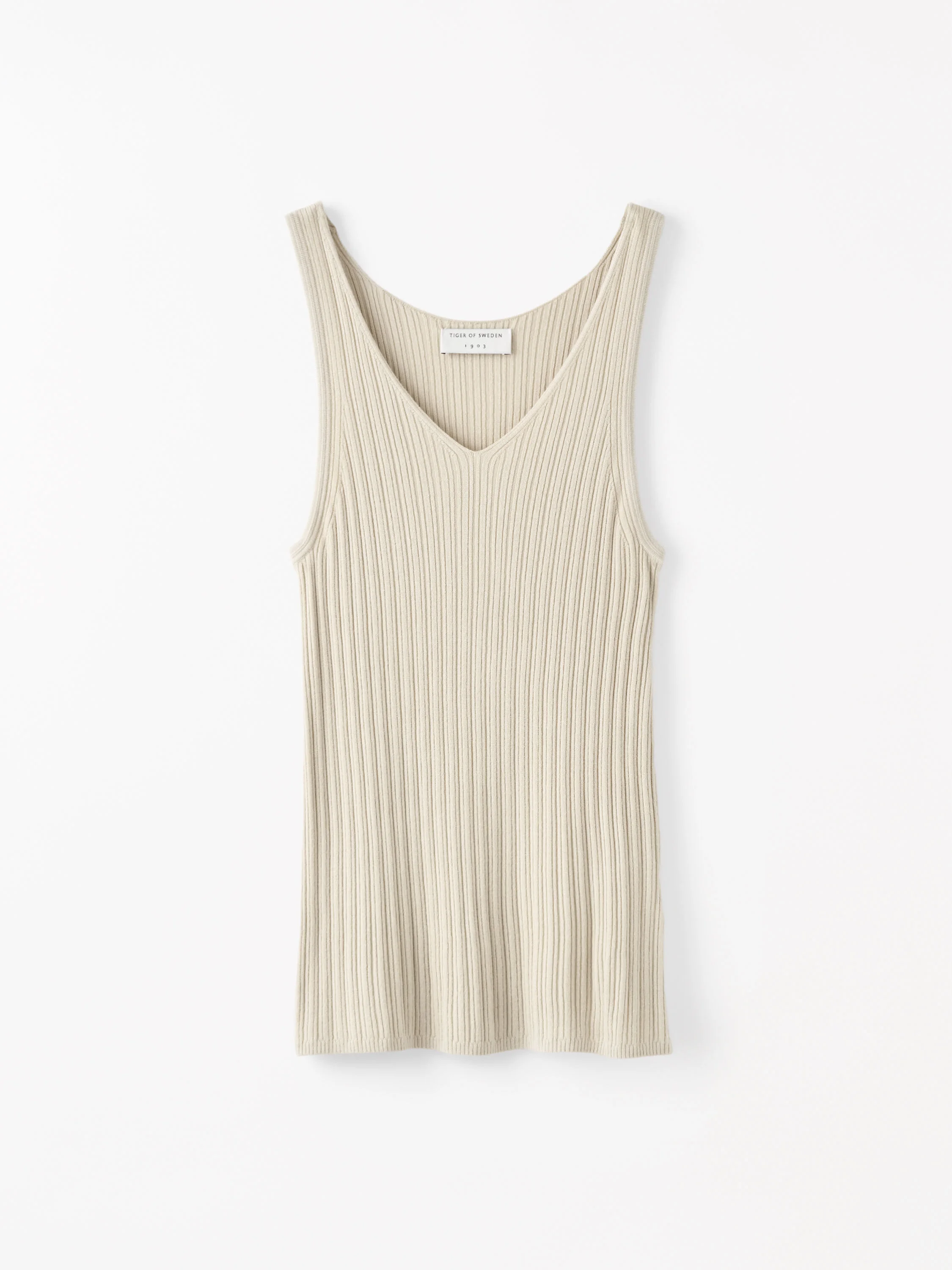 Colette Knitted Ribbed Tank - 1