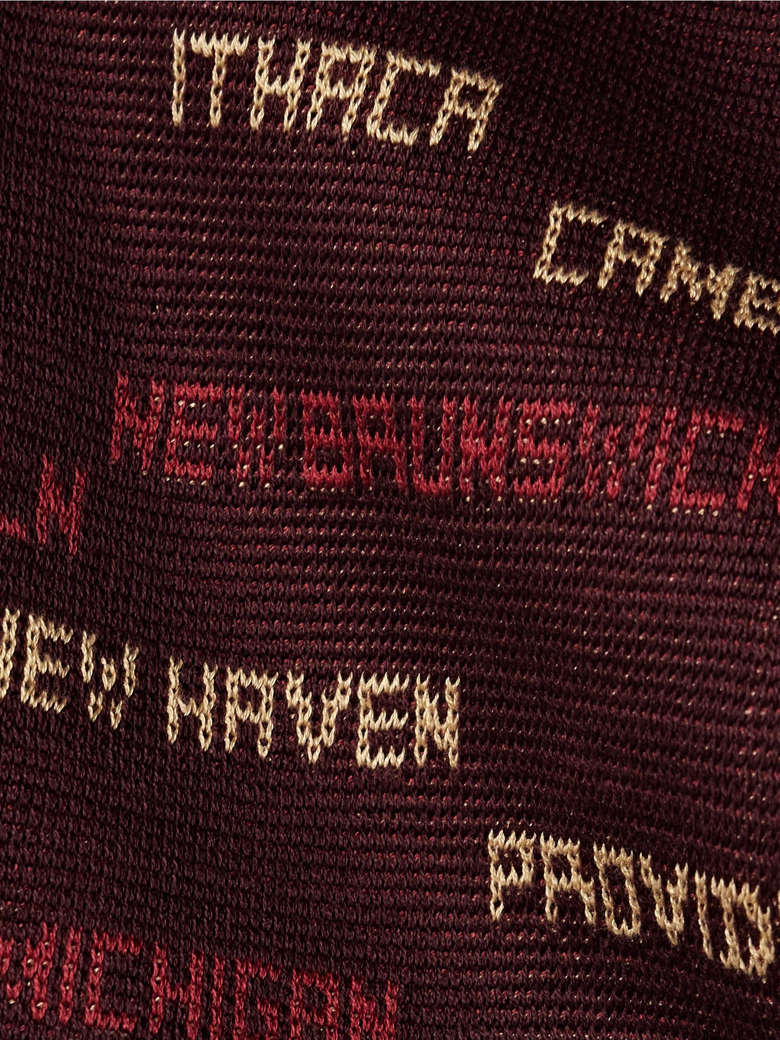 Gridiron cotton-jacquard cardigan Burgundy - 5