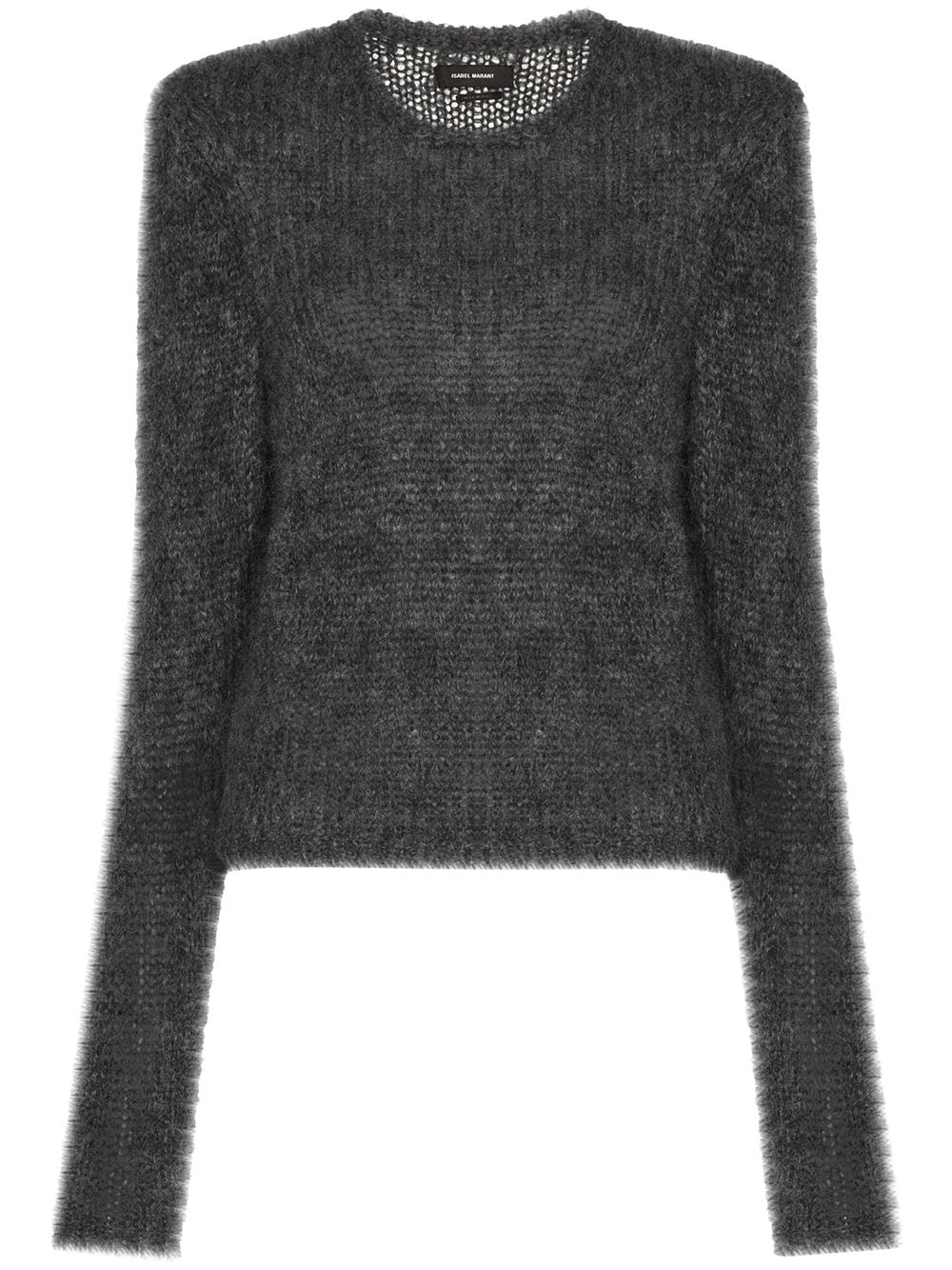 fine-knit long-sleeve jumper - 1