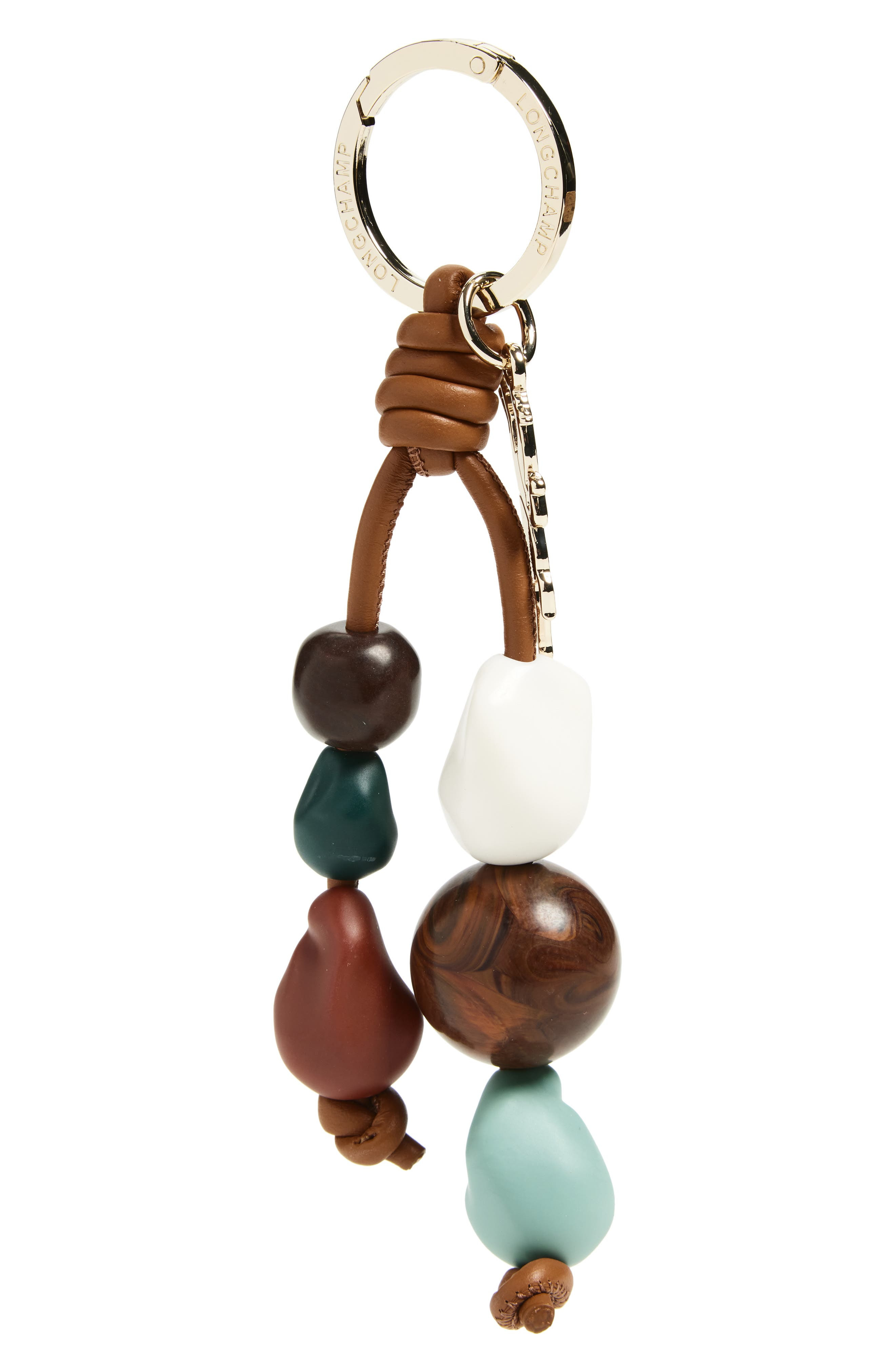 Longchamp Beaded Key Chain in Cashew at Nordstrom - 1
