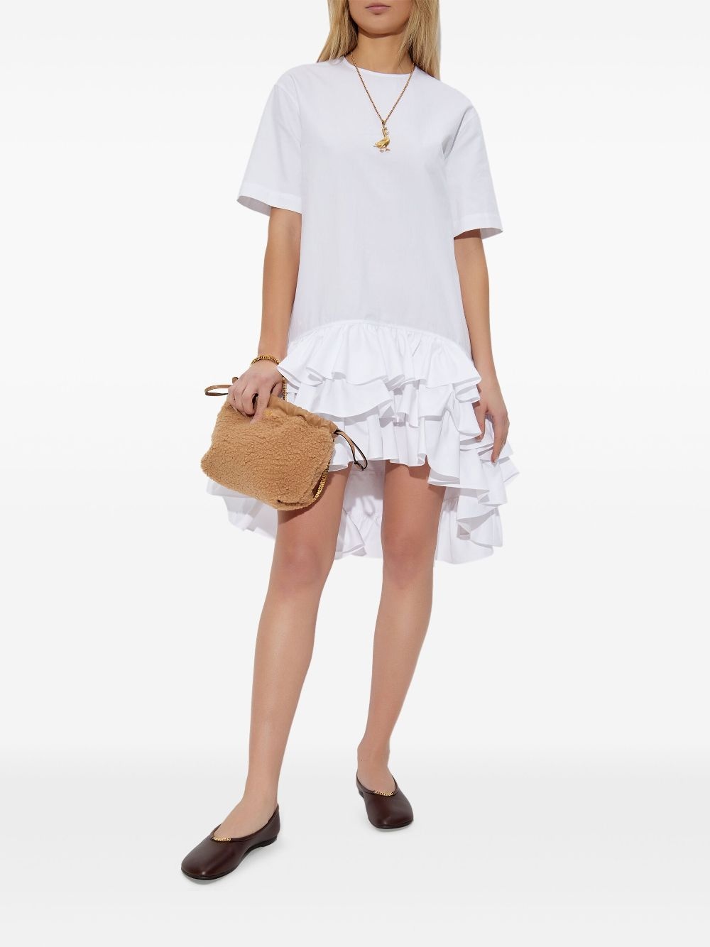 asymmetric ruffled dress - 2