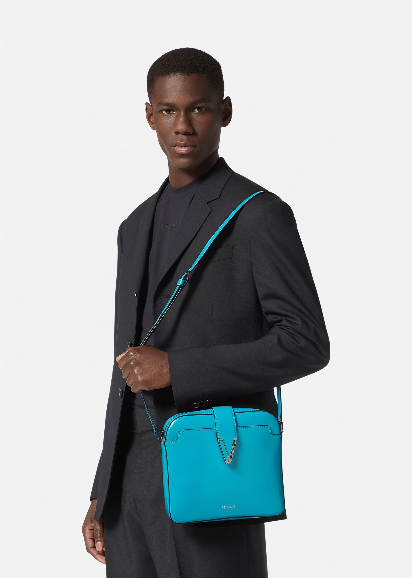V Greca Signature Messenger Bag - 6