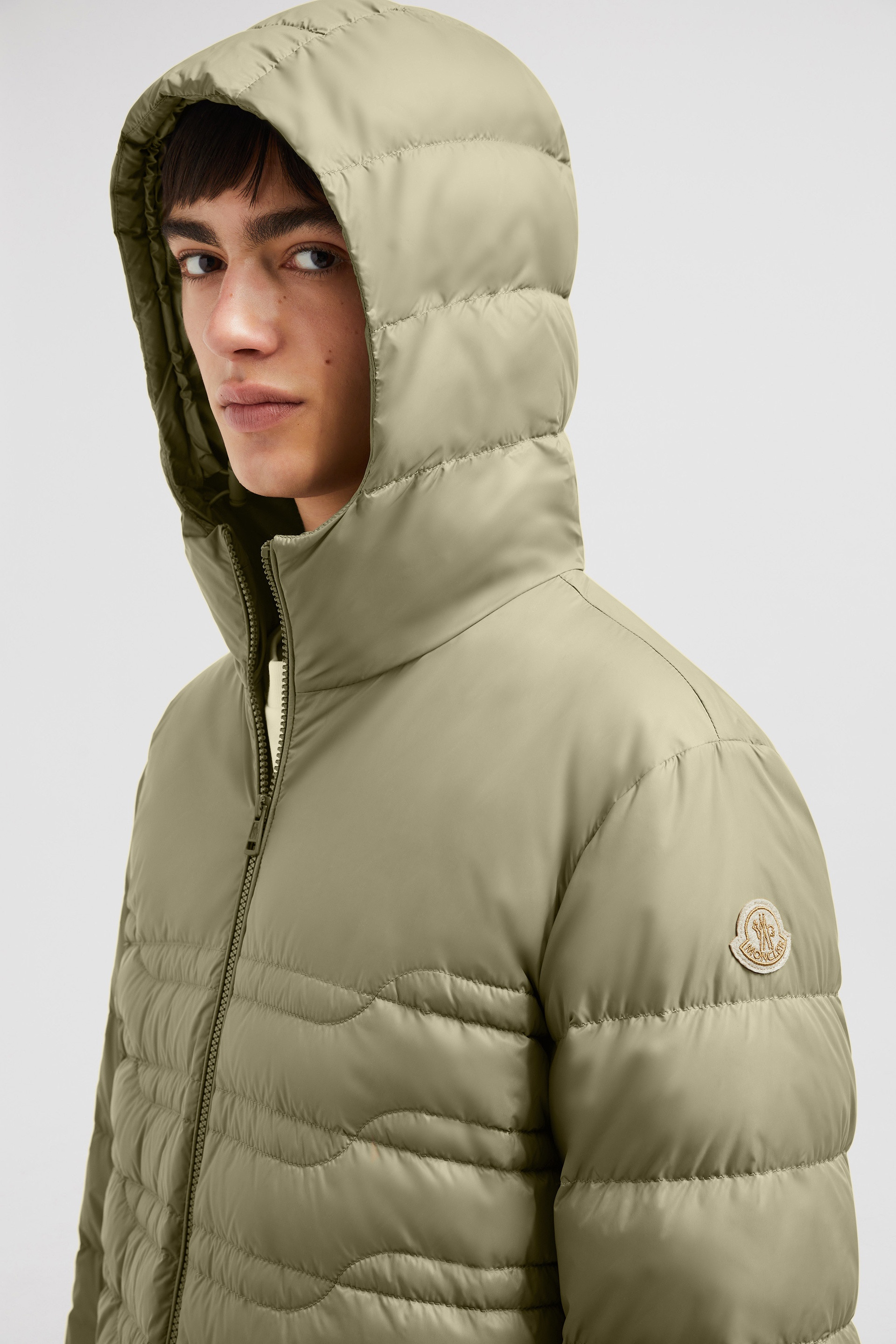 Aleso Hooded Geometric-Quilted Short Down Jacket - 4