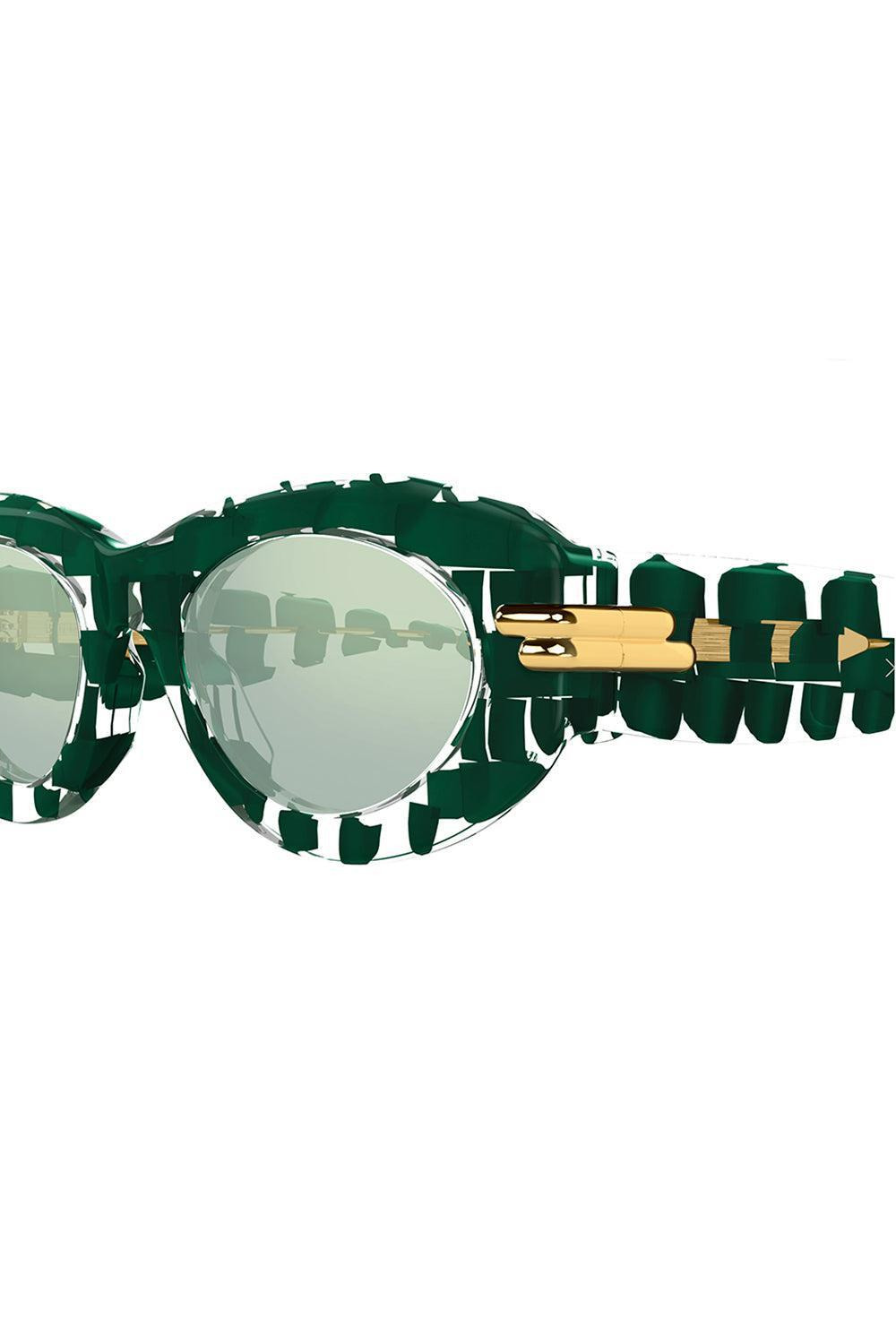 Oval Sunglasses - Green - 6