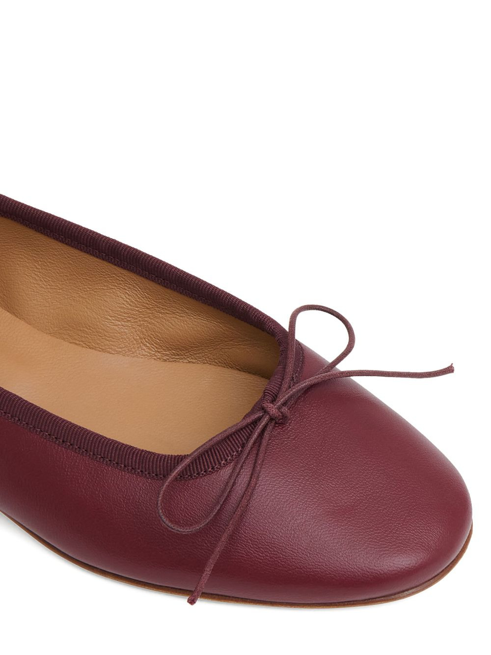Dance lambskin bow ballerina flats - 4