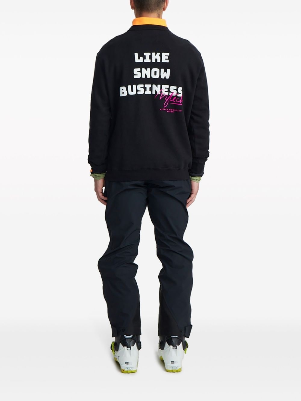 No Biz slogan-print sweatshirt - 3