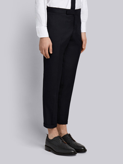 Thom Browne Engineered Striped Side Seam Solid Wool Twill Skinny Trouser outlook