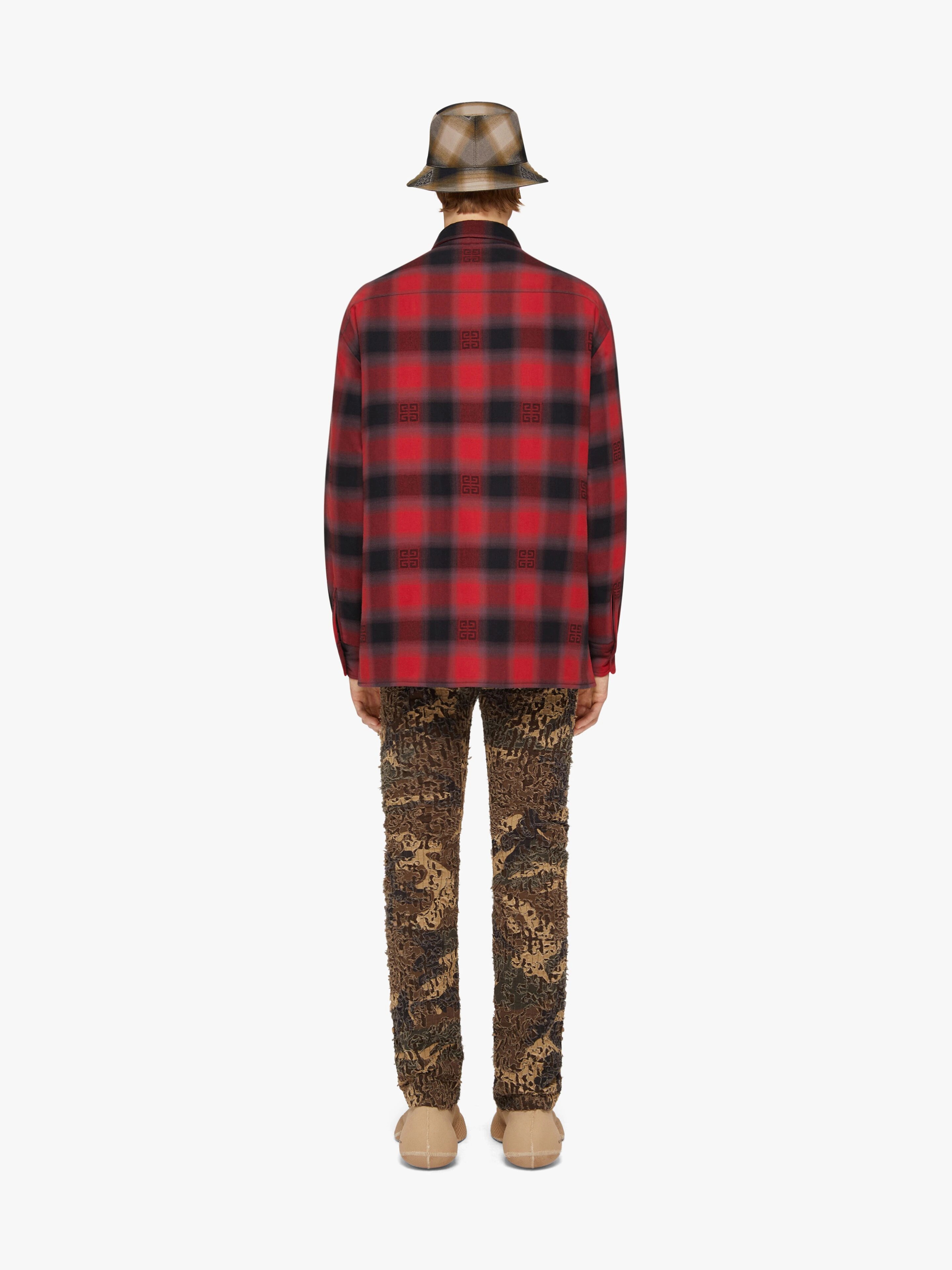 OVERSHIRT IN 4G CHECKED QUILTED FLANNEL - 4