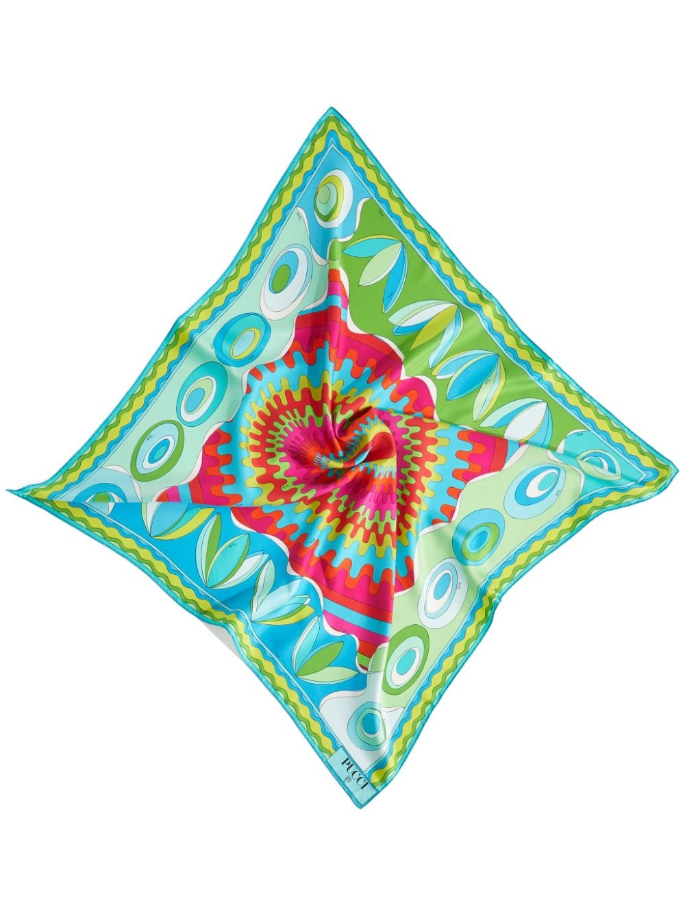 Bersaglio-print silk scarf - 1