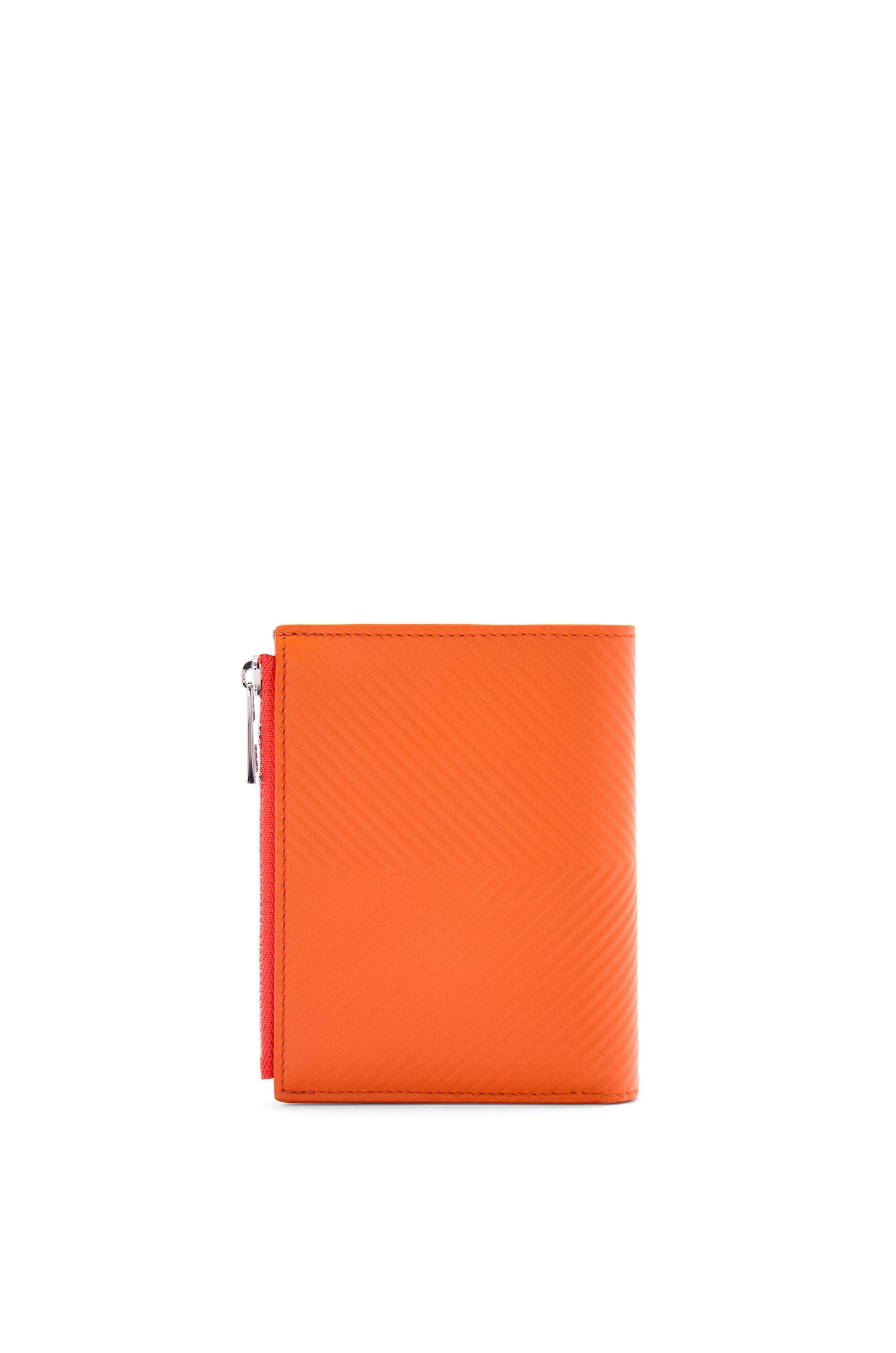 Slim compact walllet in textured classic calfskin - 4