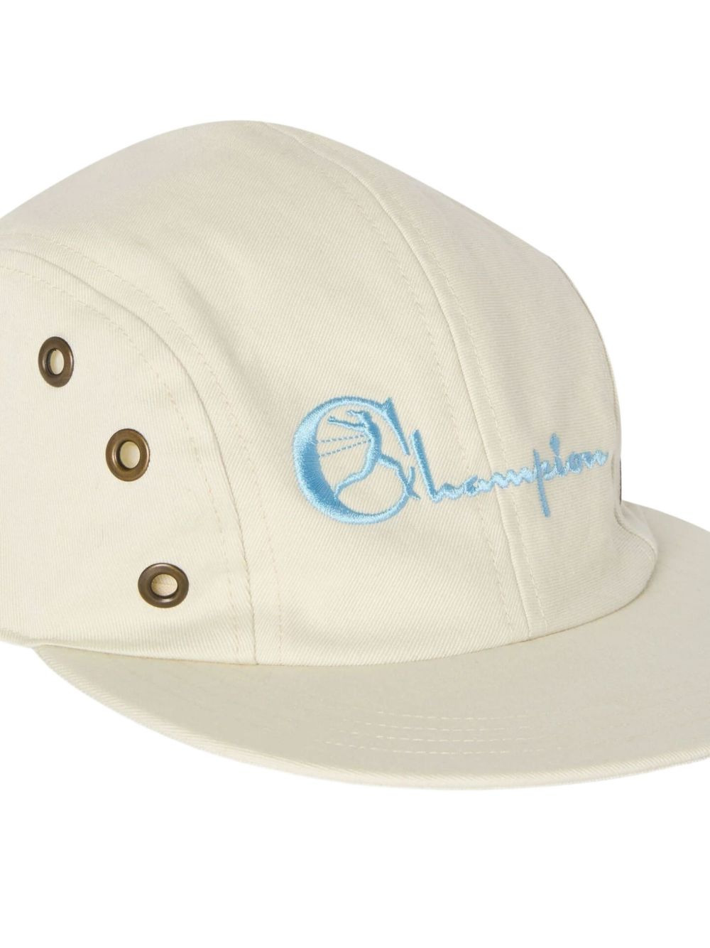 embroidered eyeleted baseball cap - 3