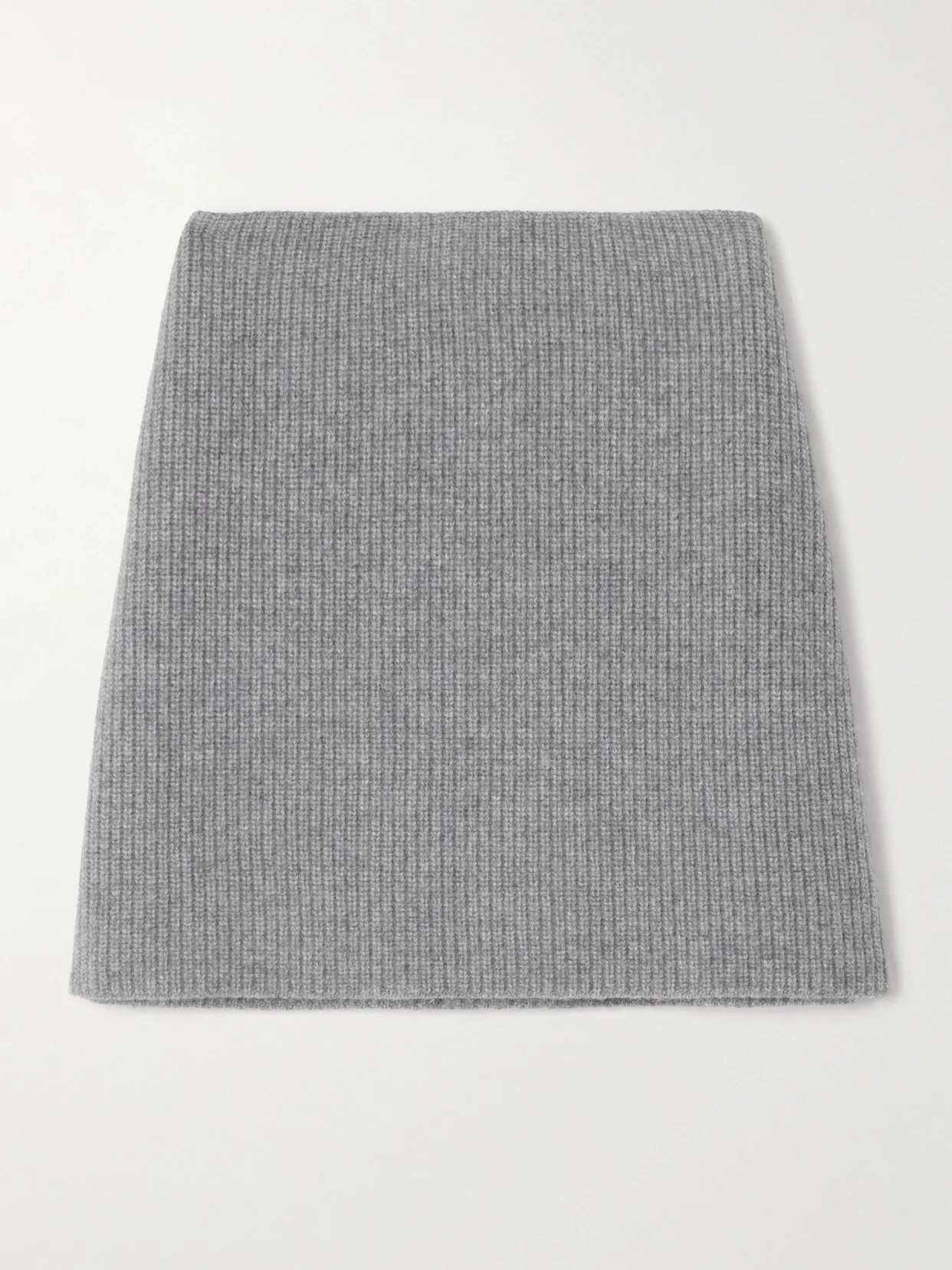 Mathilde Ribbed Cashmere Mini Skirt - 1