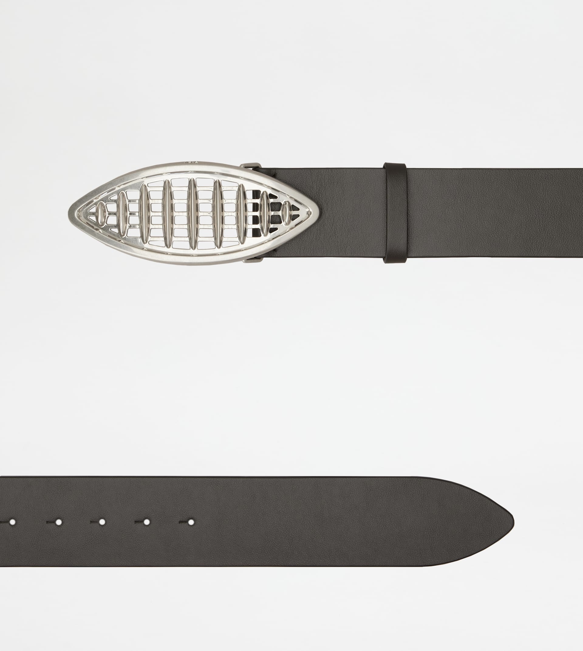BELT IN LEATHER - BROWN - 2
