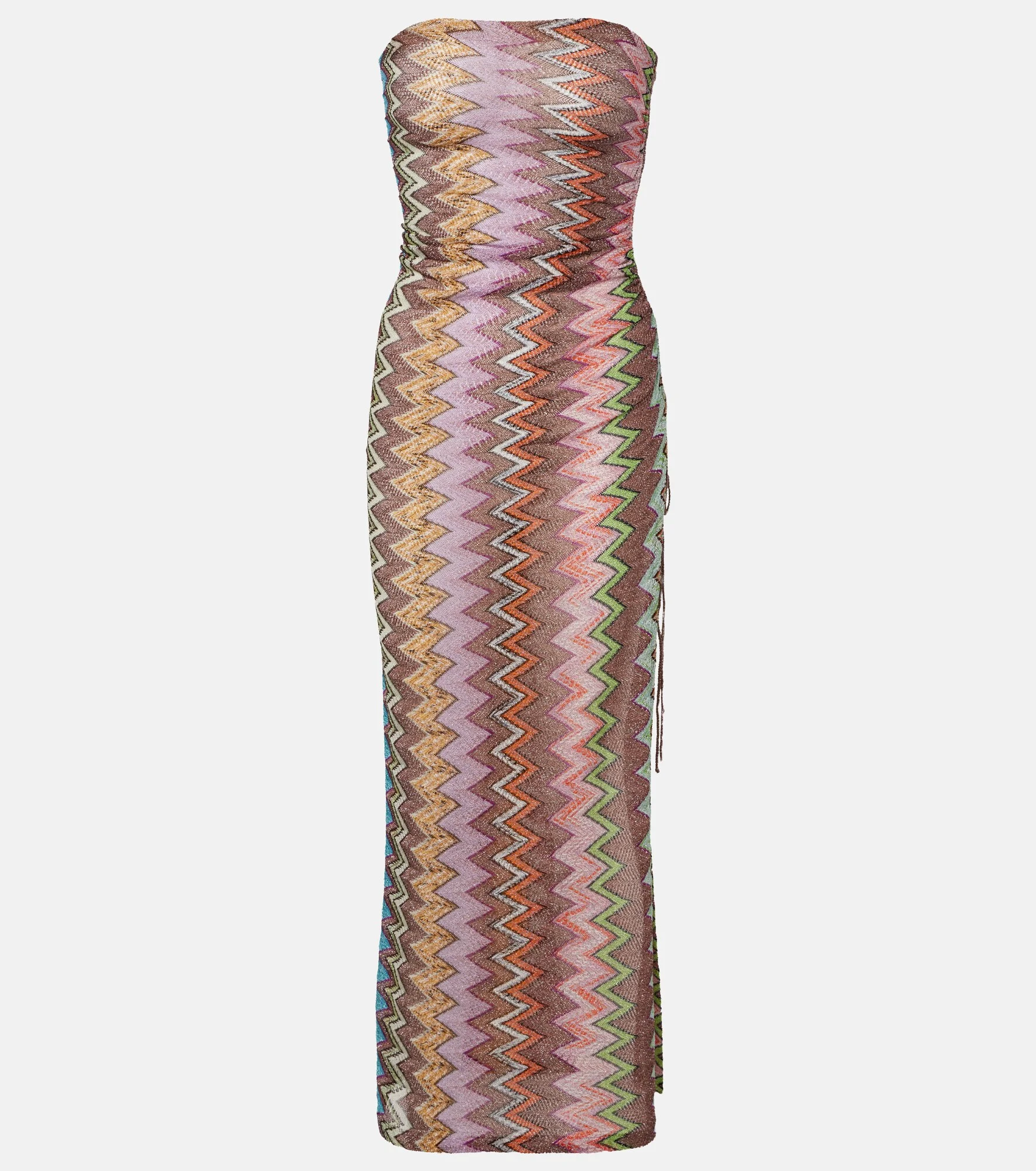 Zigzag lamé minidress - 1