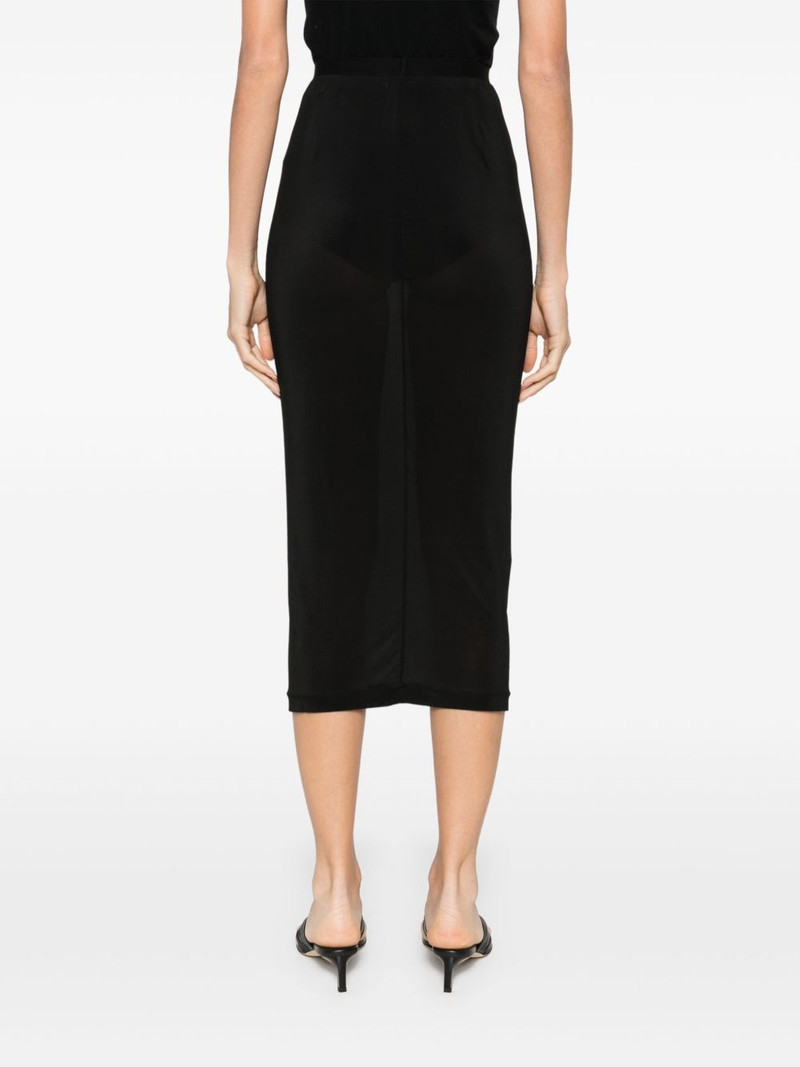 semi-sheer midi skirt 4