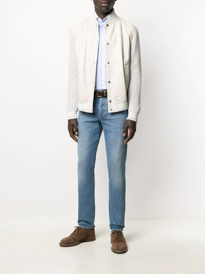 Brunello Cucinelli varsity bomber jacket outlook