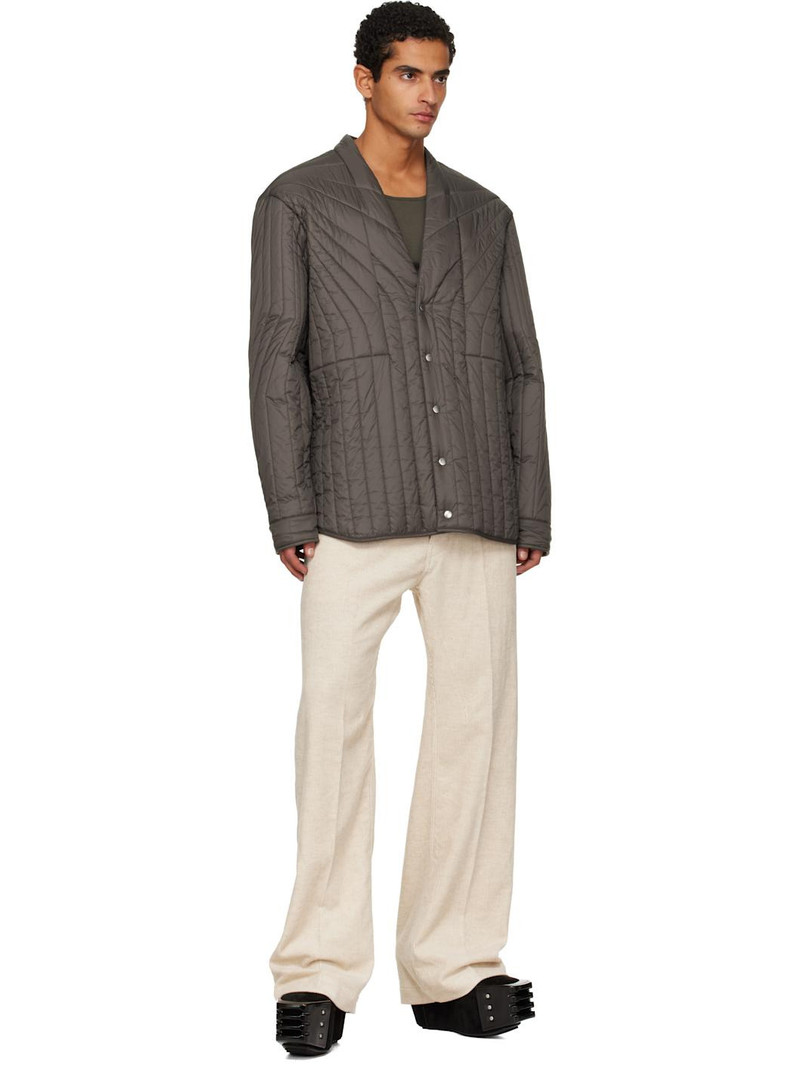 Rick Owens Gray Concordians LS Quilted Liner Down Jacket outlook