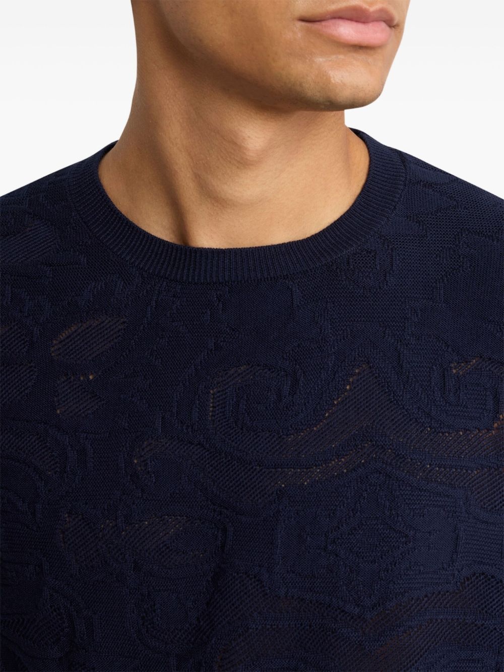 textured cotton sweater - 4