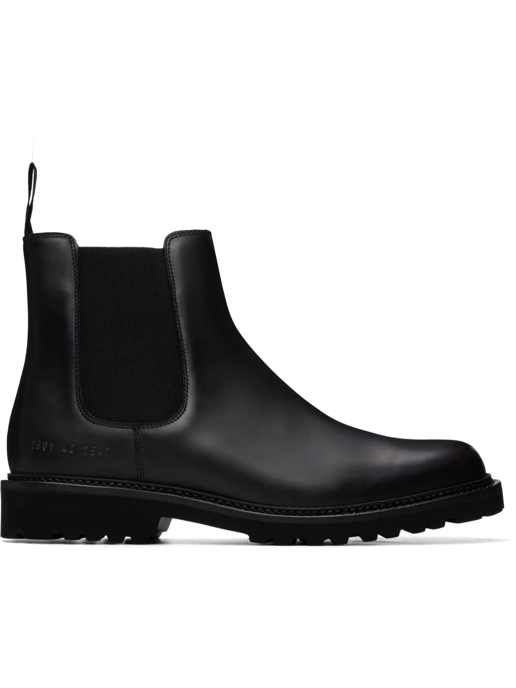 Black Leather Chelsea Boots - 1