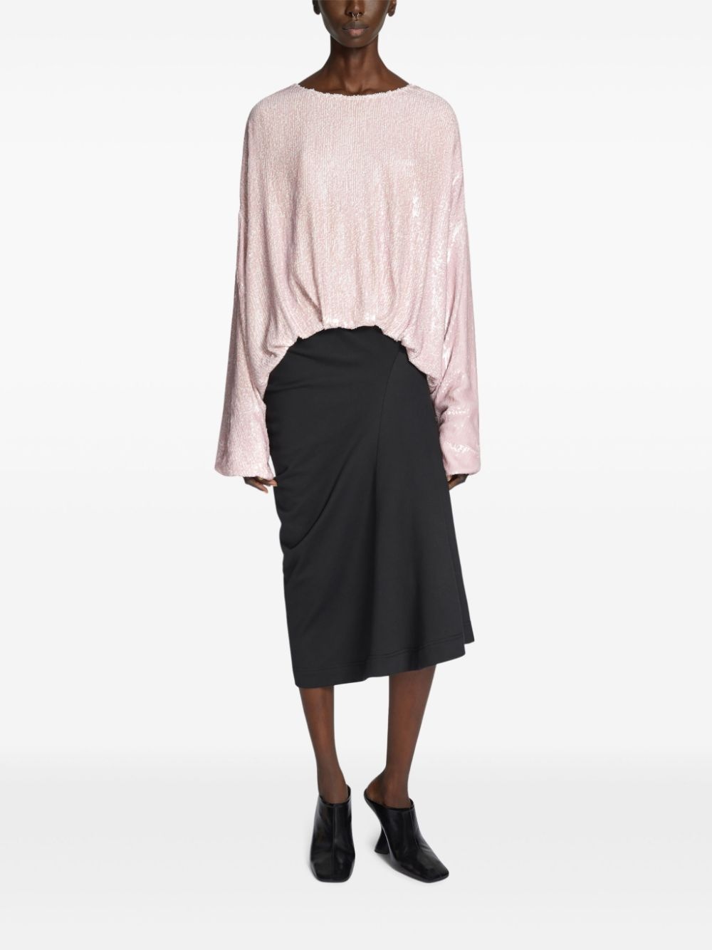 sequin-embellished top - 2