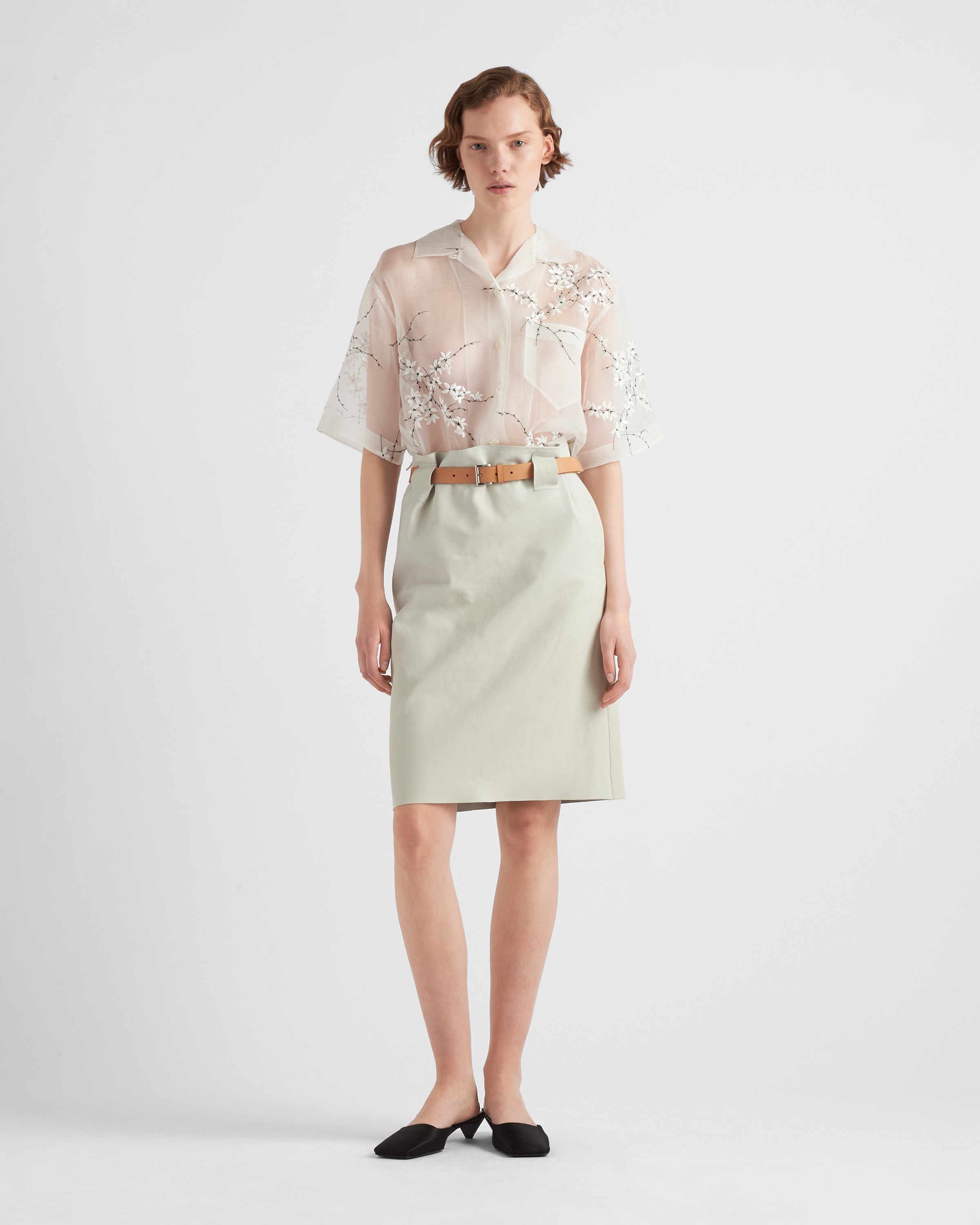Shirt with superimposed embroidery - 2