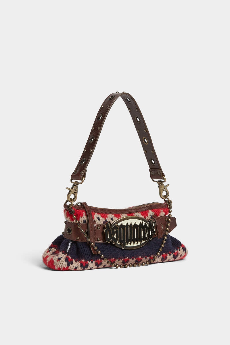 GOTHIC DSQUARED2 JACQUARDED BELT BAG - 3