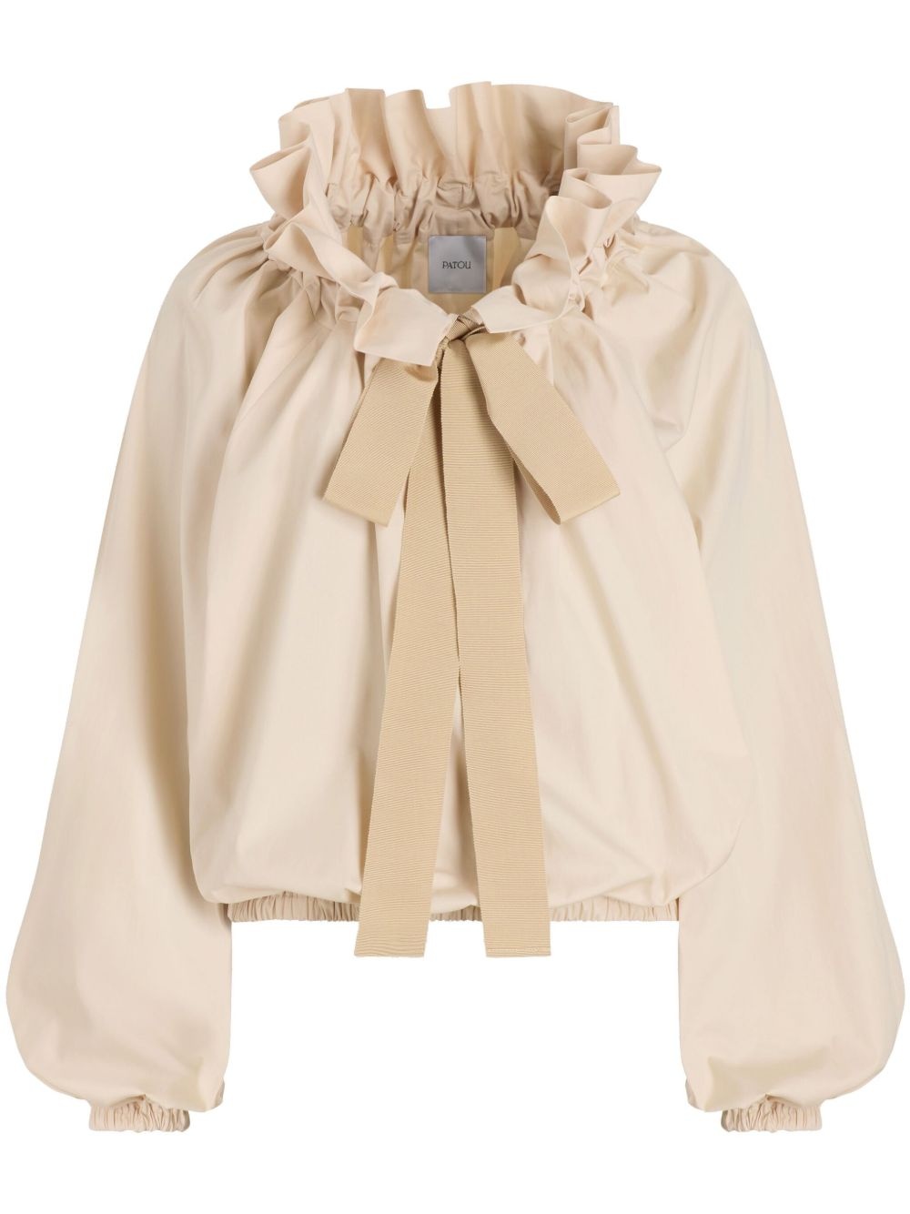 Iconic drawstring poplin top - 1