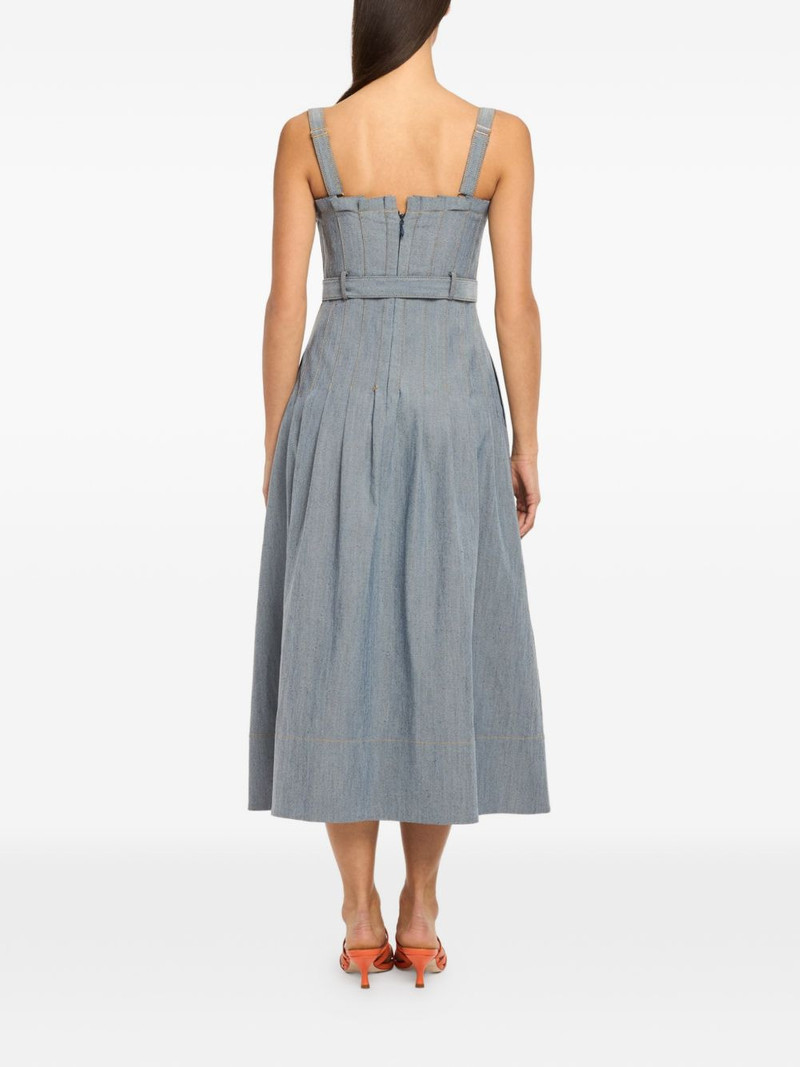 button belted midi dress 4