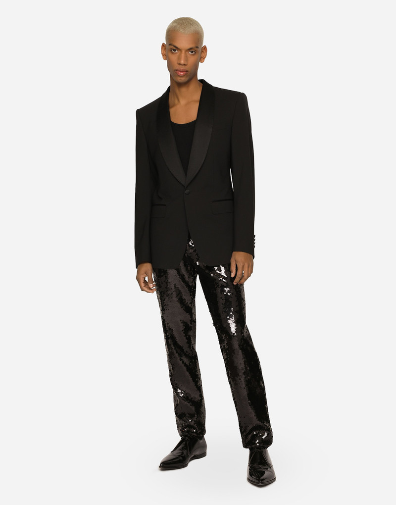 Dolce & Gabbana Single-breasted stretch wool Sicilia-fit tuxedo jacket outlook