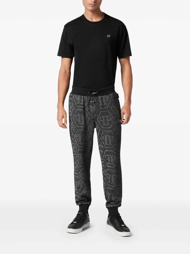 PHILIPP PLEIN monogram-jacquard track pants outlook