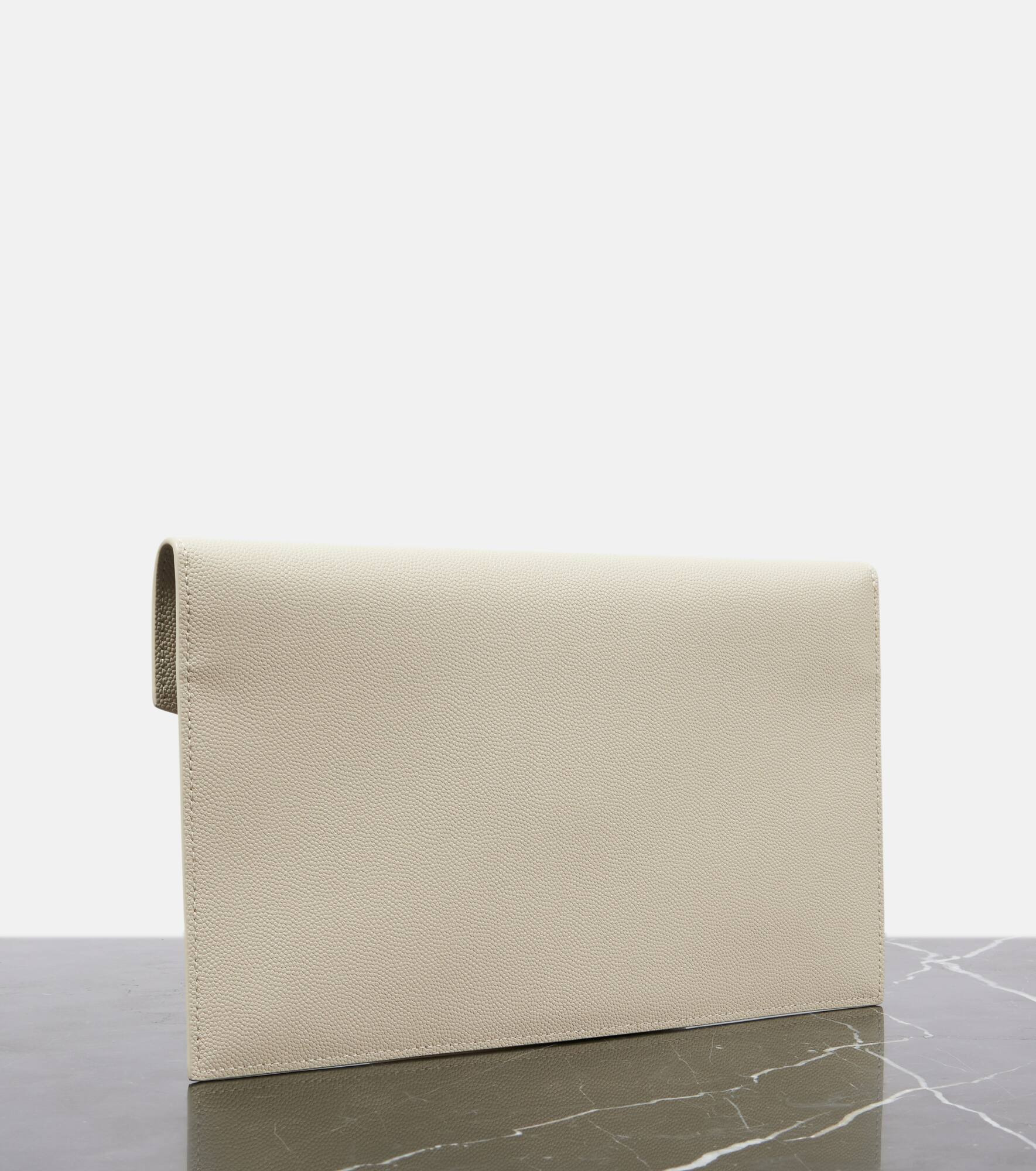 Uptown leather clutch - 4