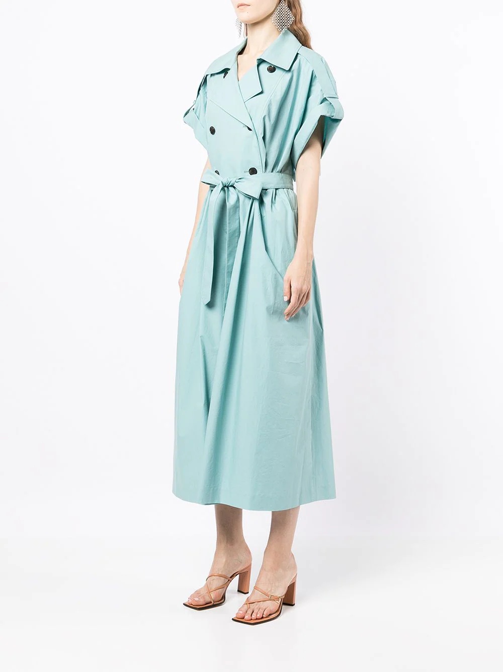 double-breasted trench dress - 3