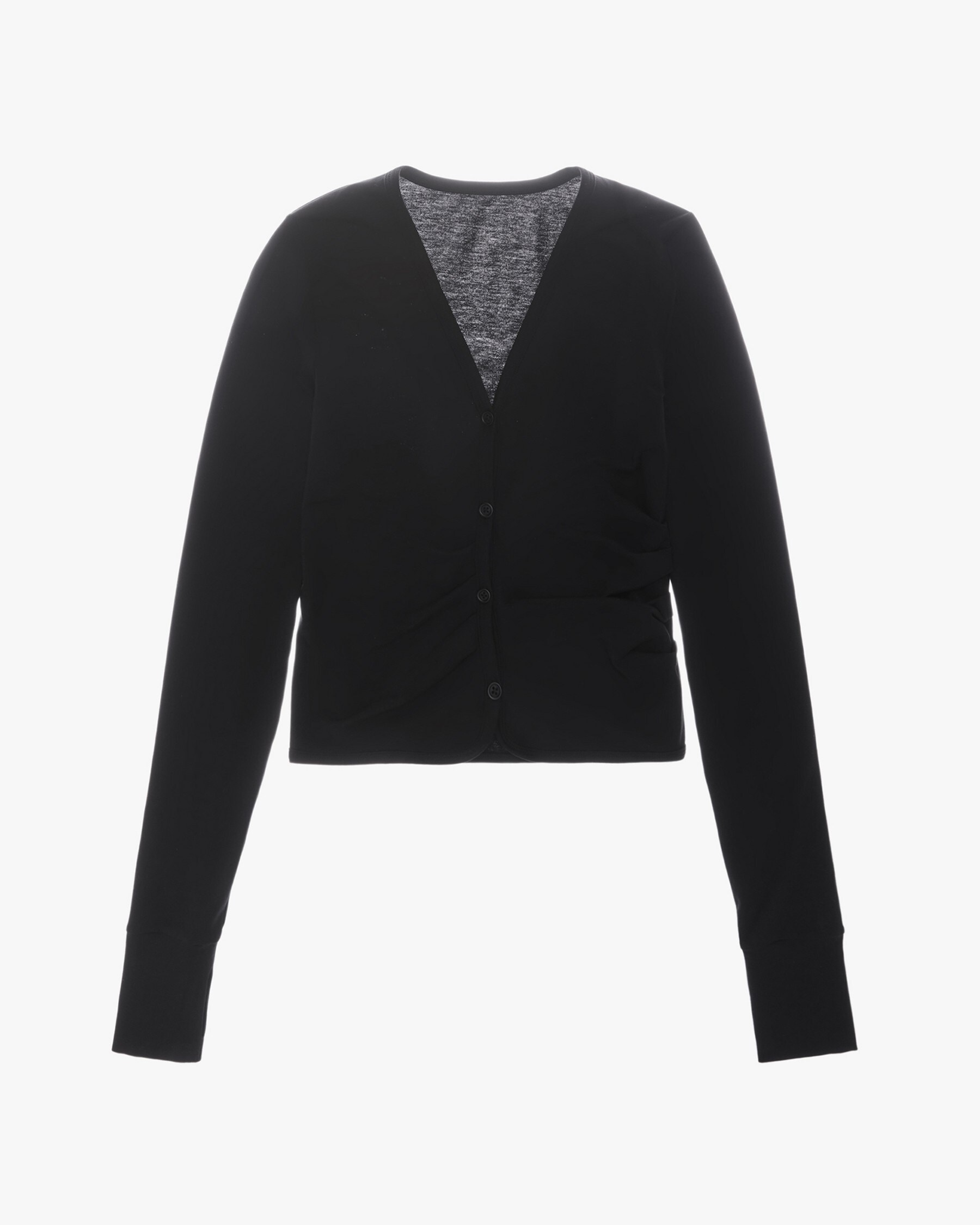 RUCHED CARDIGAN - 1