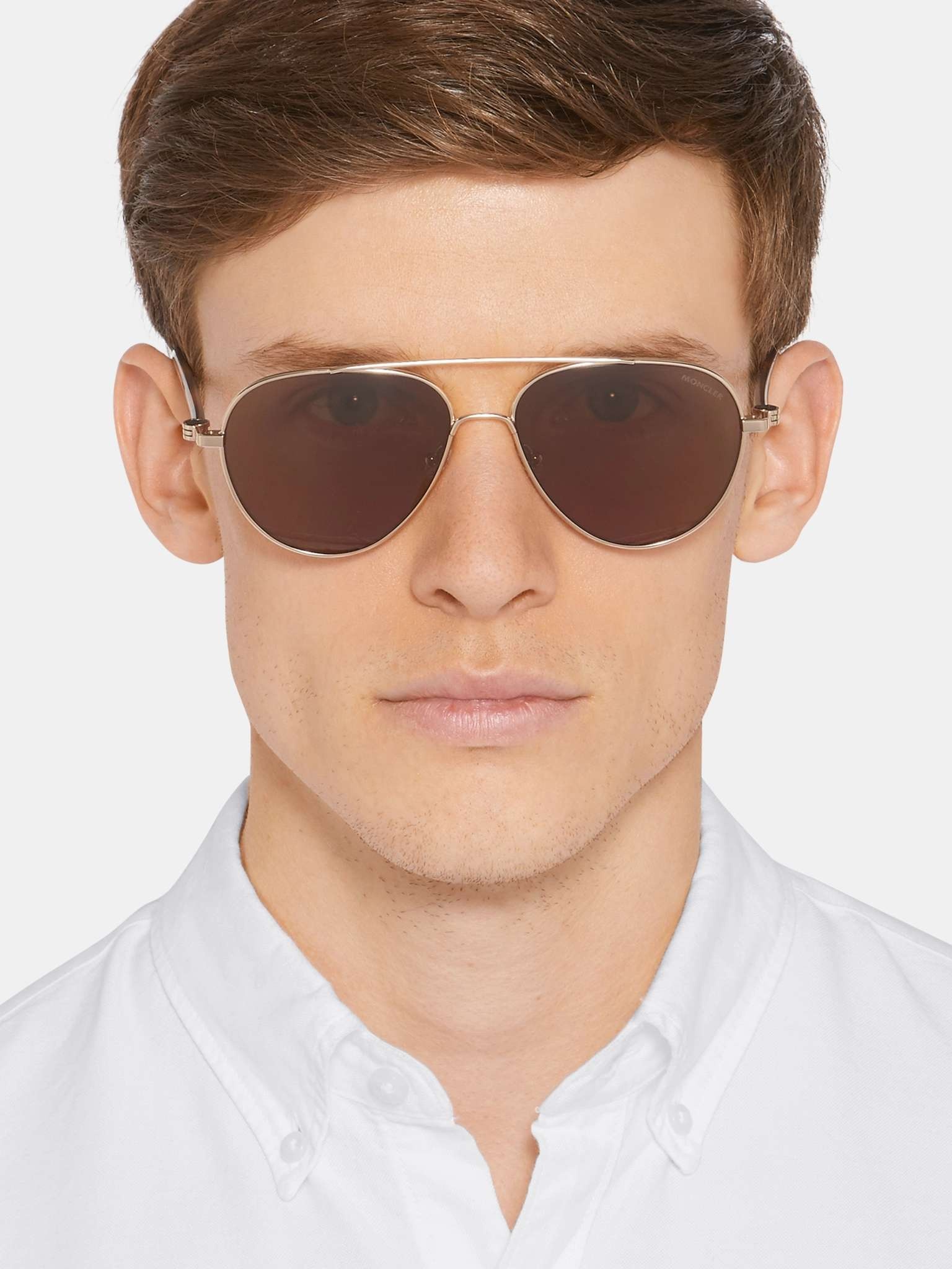 Aviator-Style Gold-Tone and Tortoiseshell Acetate Sunglasses - 2