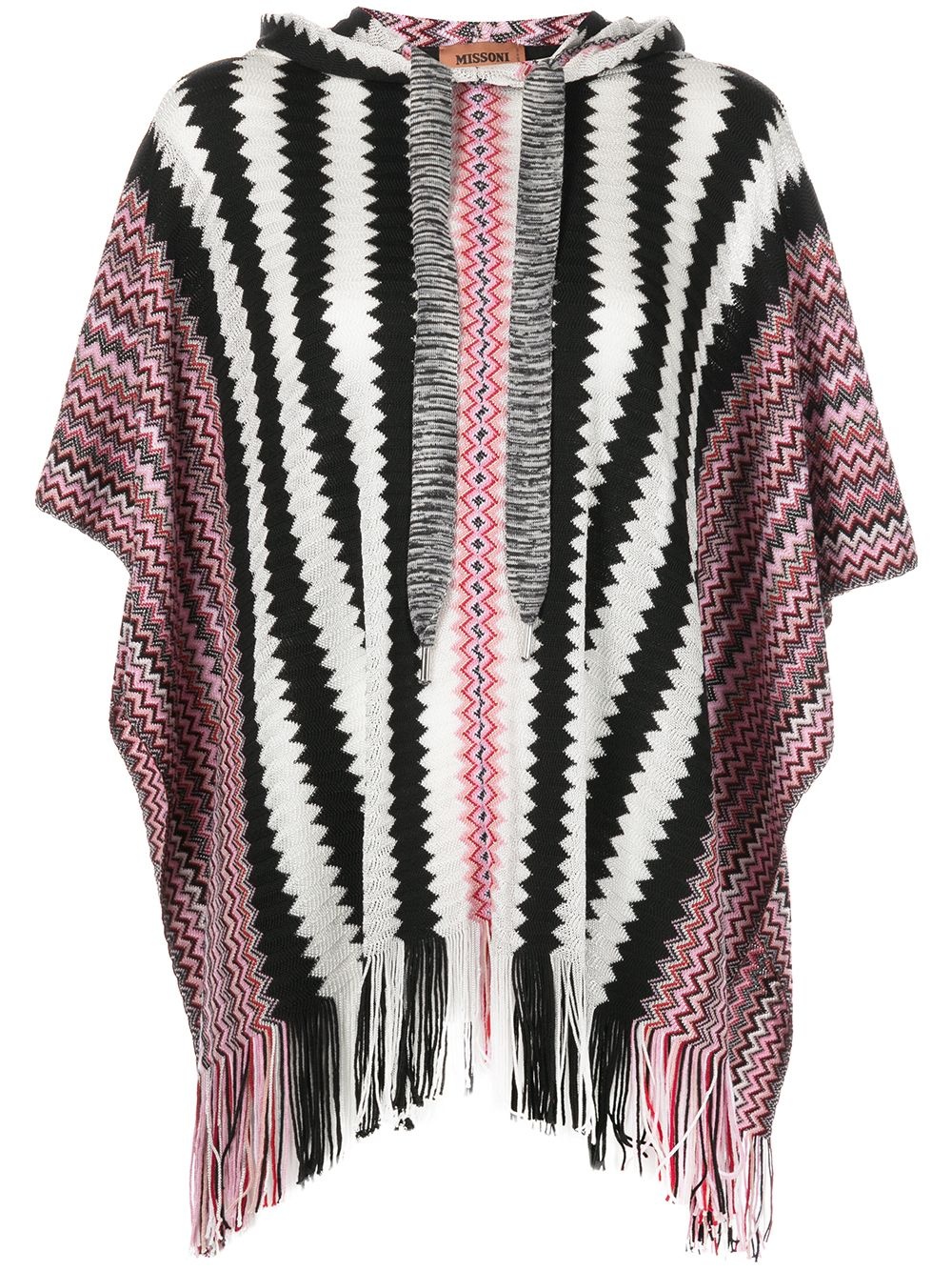 zigzag striped cape - 1