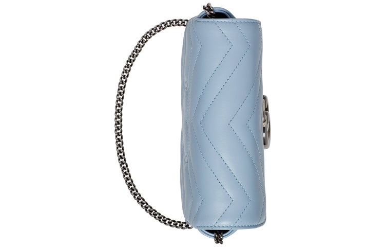 (WMNS) Gucci GG Marmont Super Mini Bag 'Pastel Blue' 476433-DTDCP-4928 - 7