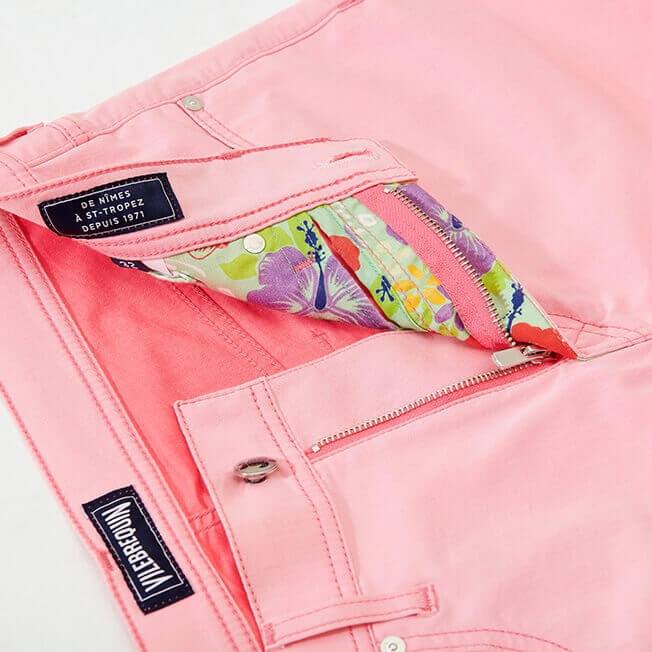 Men 5 Pockets Bermuda Shorts Neo Pink - 5