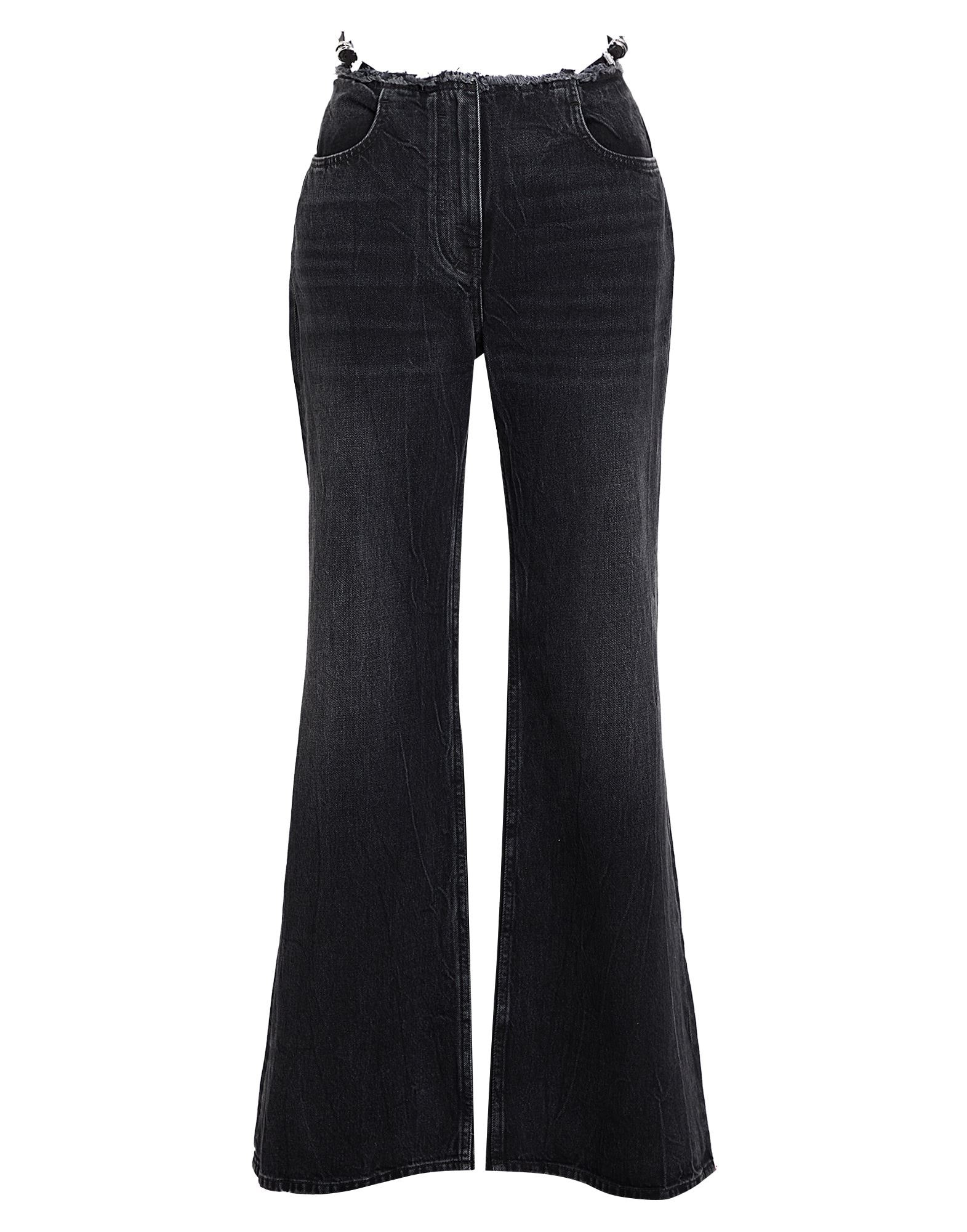 Black Women's Denim Pants - 1