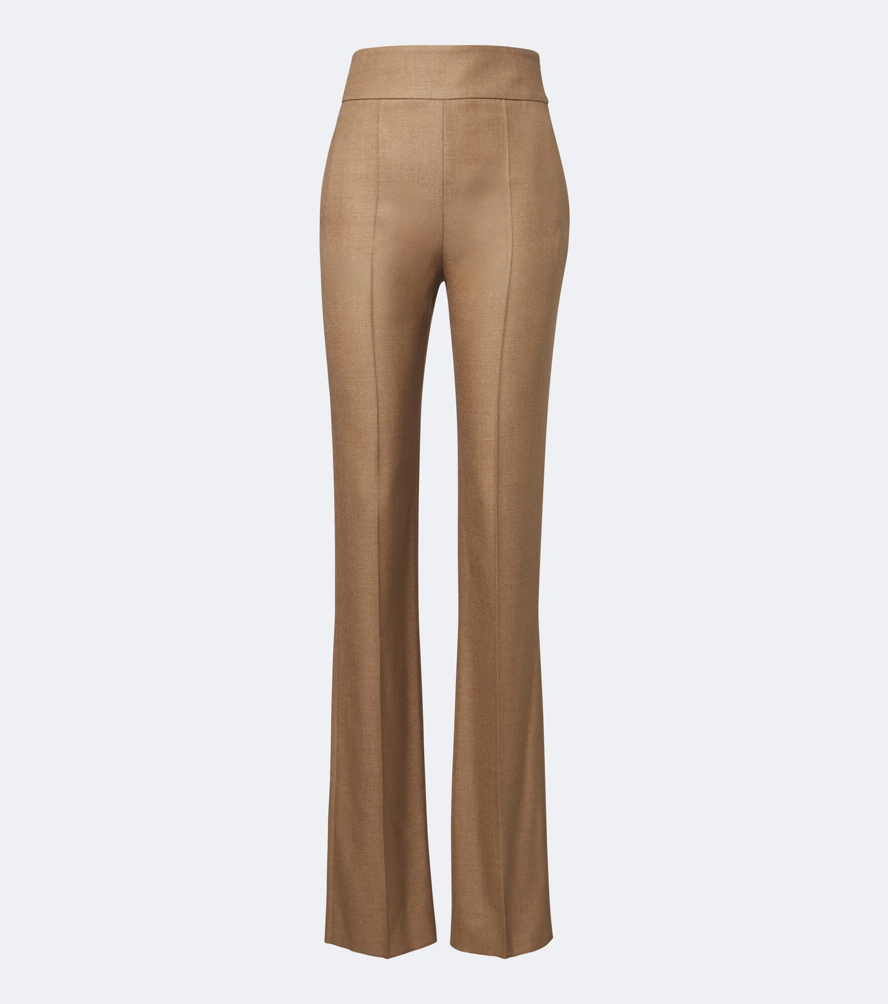 Silk and wool straight pants - 1