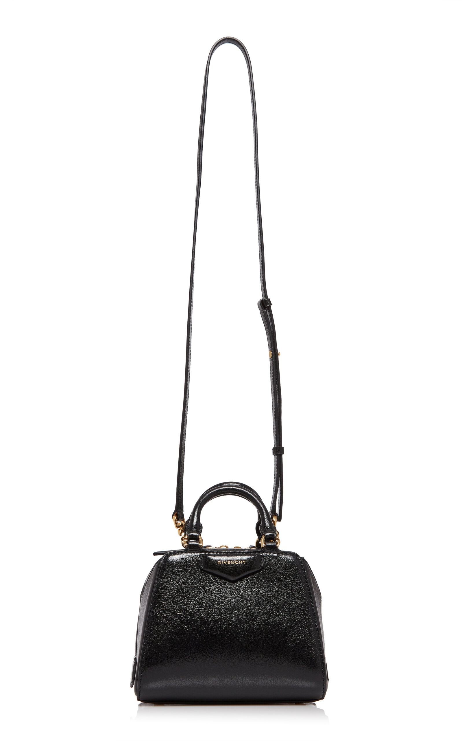 Mini Antigona Cube Leather Top Handle Bag black - 5