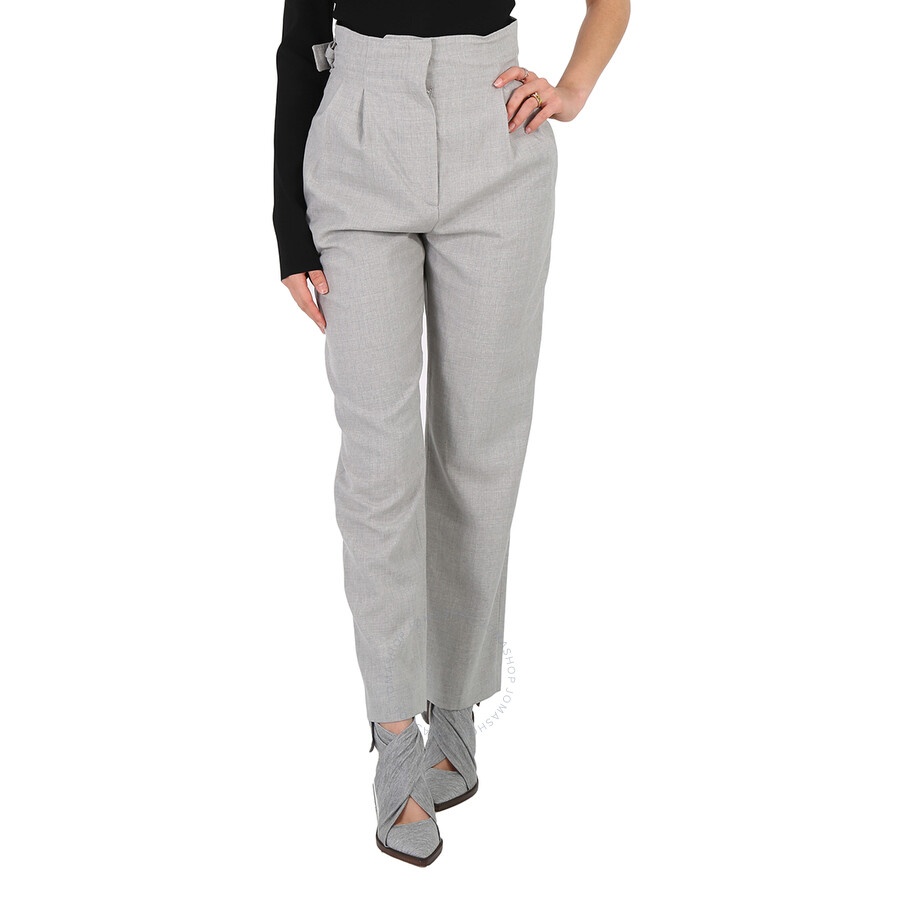 Burberry Cut-out Detail Wool Tailored Trousers - 3