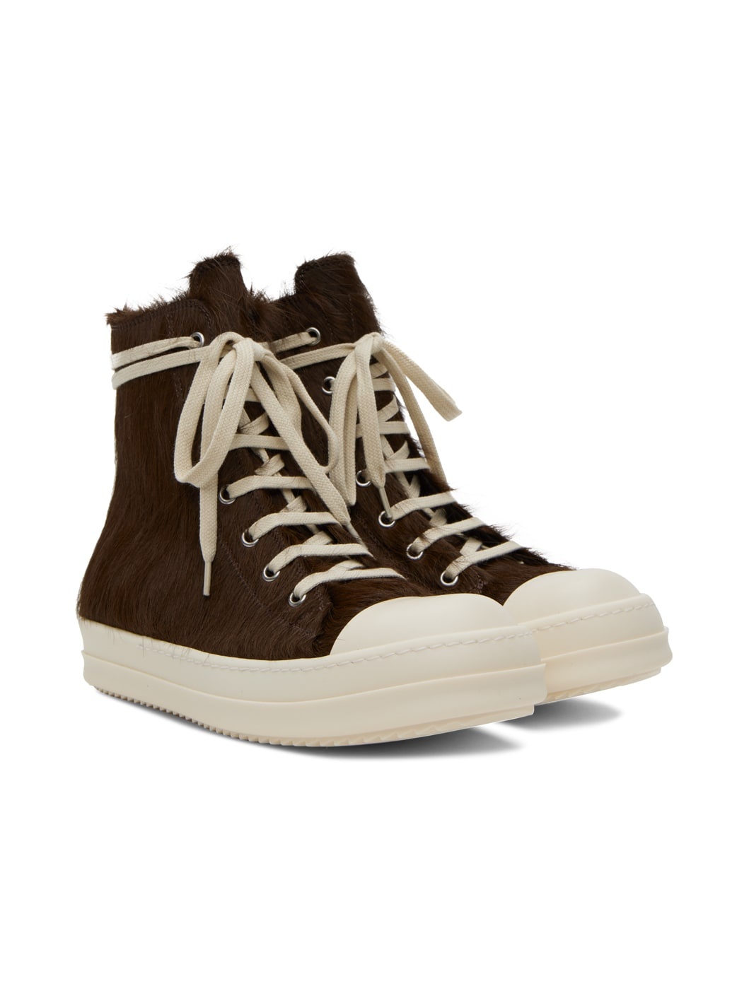 Brown Fur Sneakers - 4