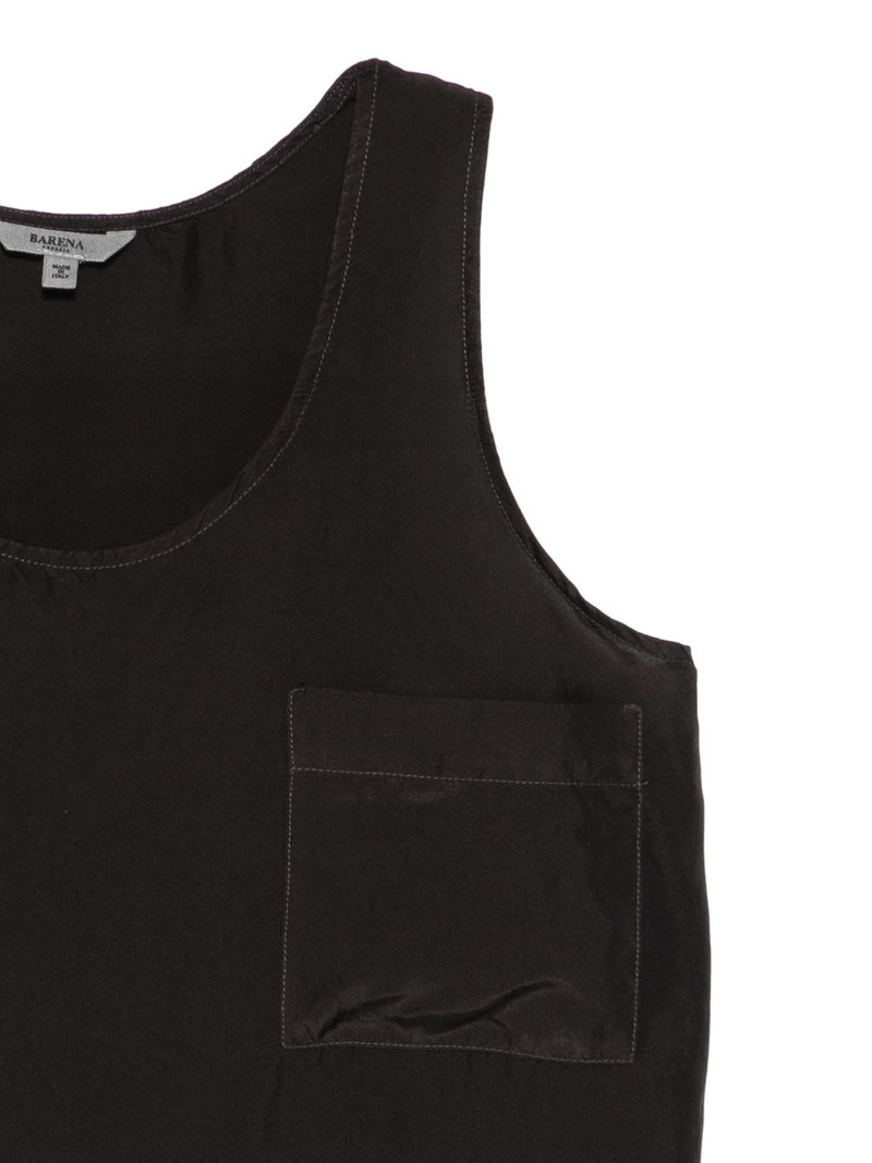 patch-pocket scoop-neck blouse 3