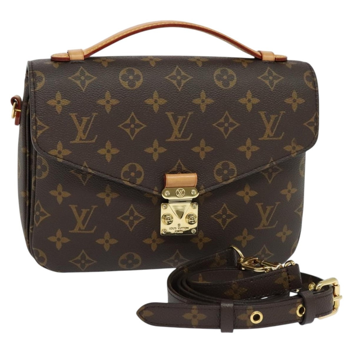 LOUIS VUITTON Monogram Pochette Metis MM Hand Bag M43628 - 1