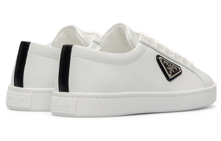 (WMNS) PRADA Leather Sneakers 'White' 1E941M_3F0E_F0964 - 4