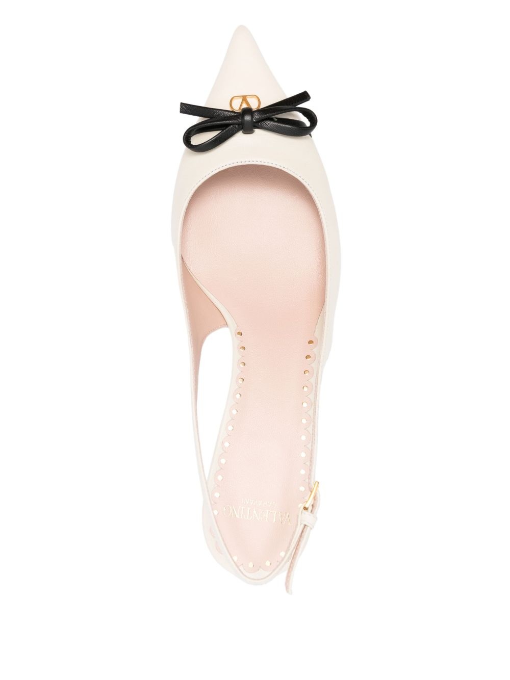 45mm bow-embellished slingback pumps - 4