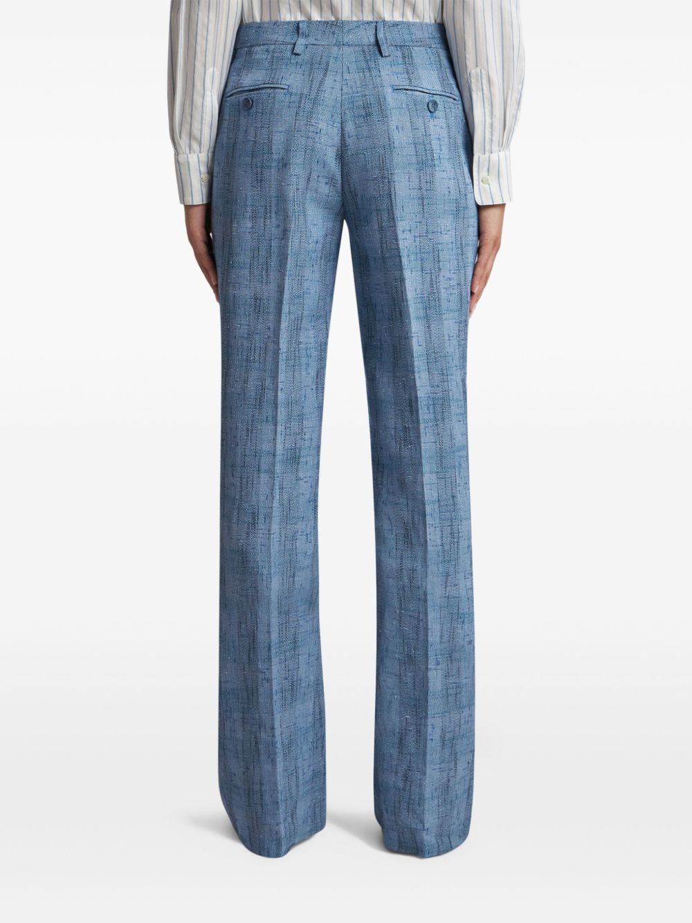 slub-textured trousers - 4