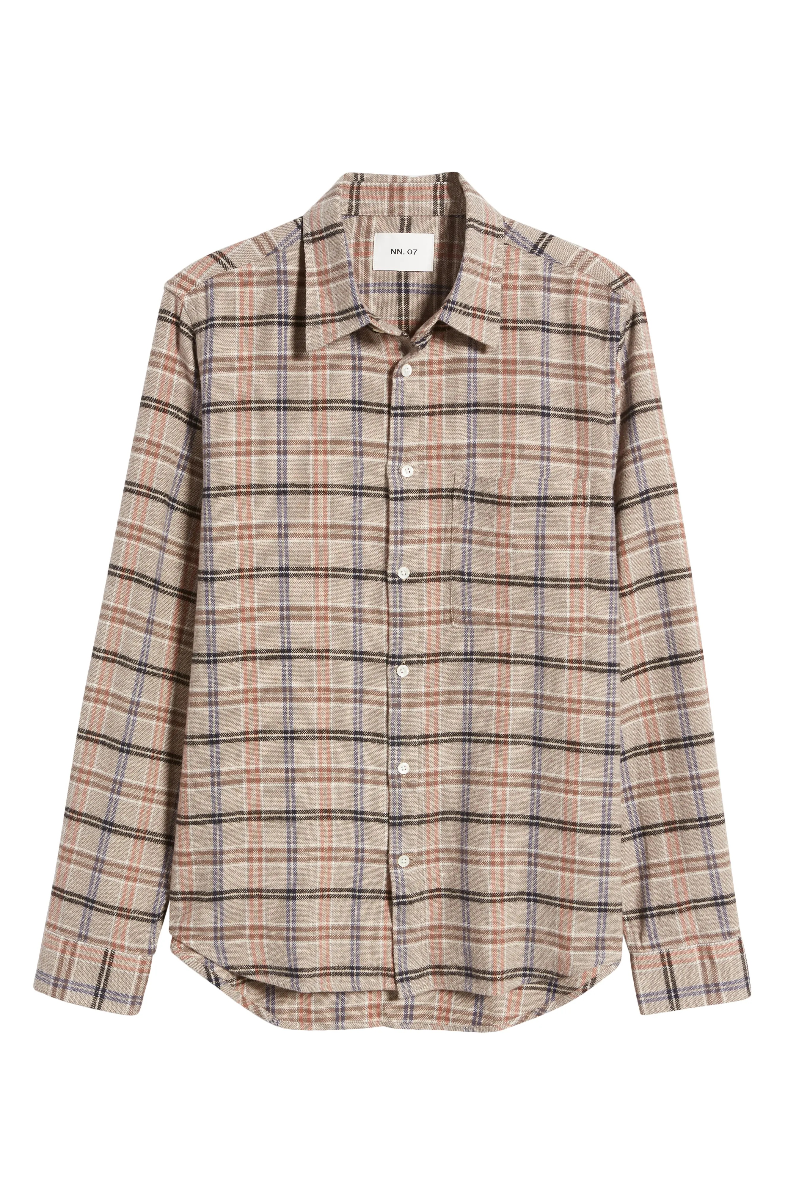 Arne 5166 Plaid Cotton Flannel Button-Up Shirt - 6