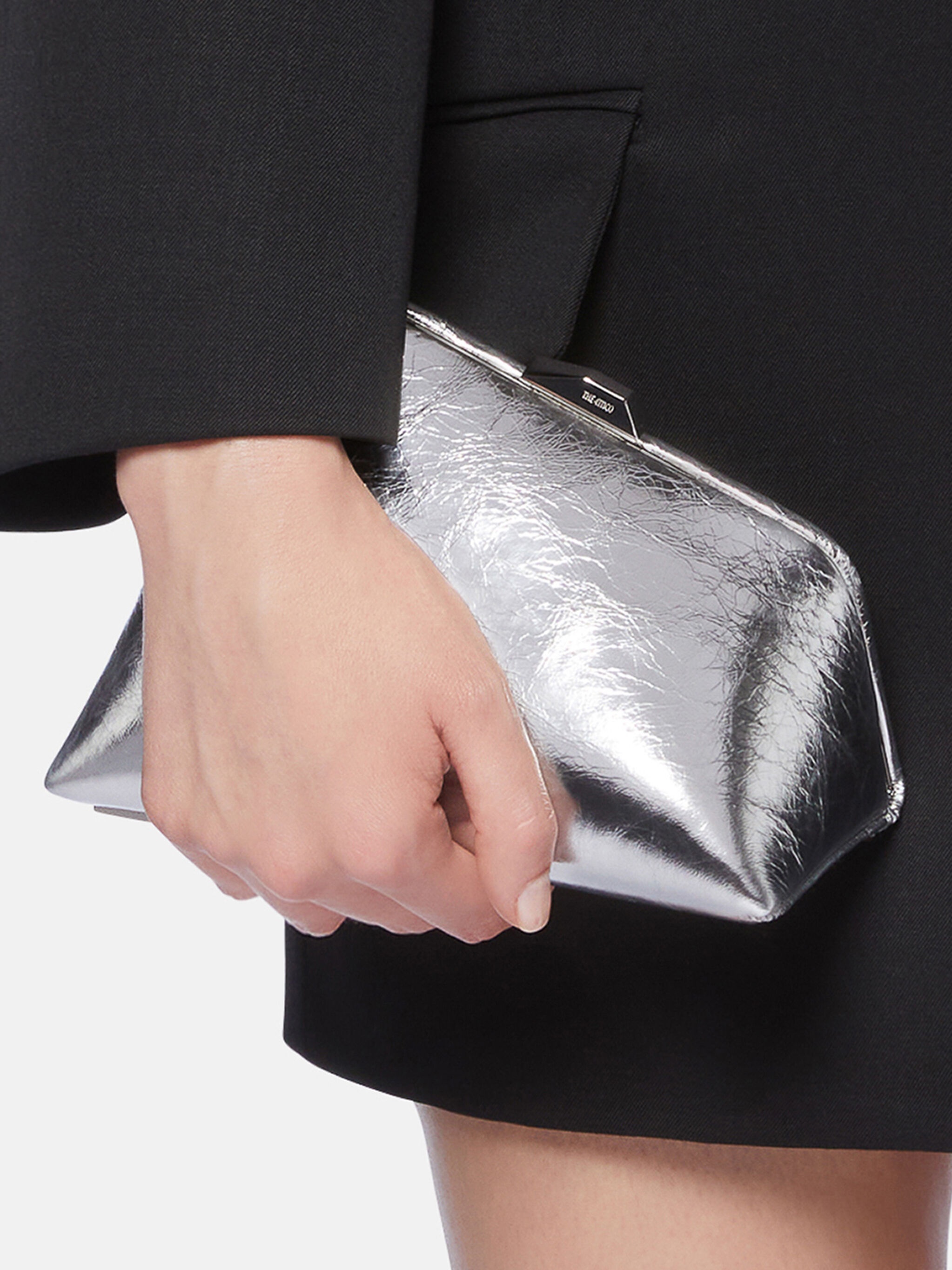 ''MIDNIGHT'' SILVER MINI CLUTCH - 2