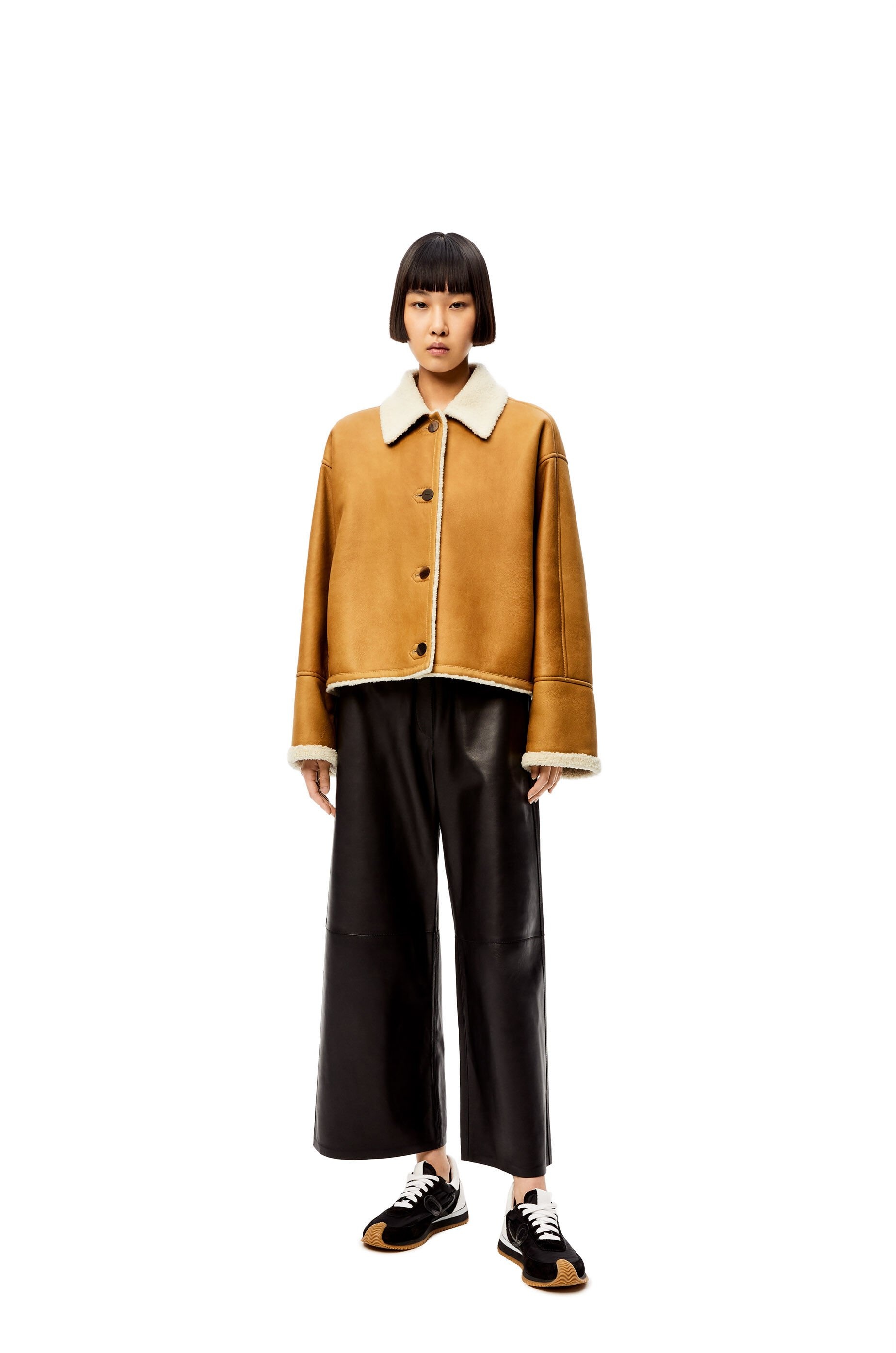 Short jacket in shearling - 2